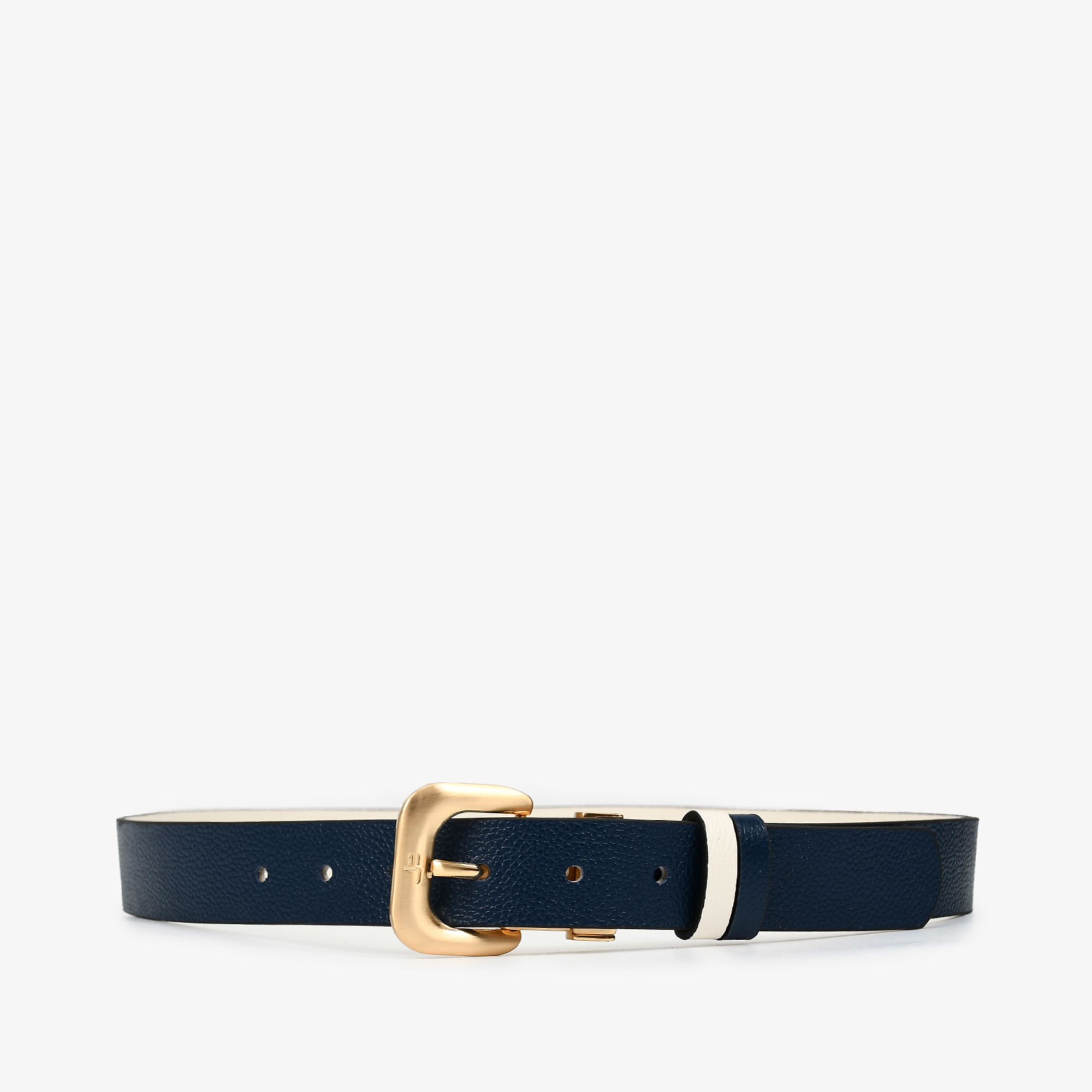 Cinto Reversível Off White Cordilheira Marinho Uco Jb Couro