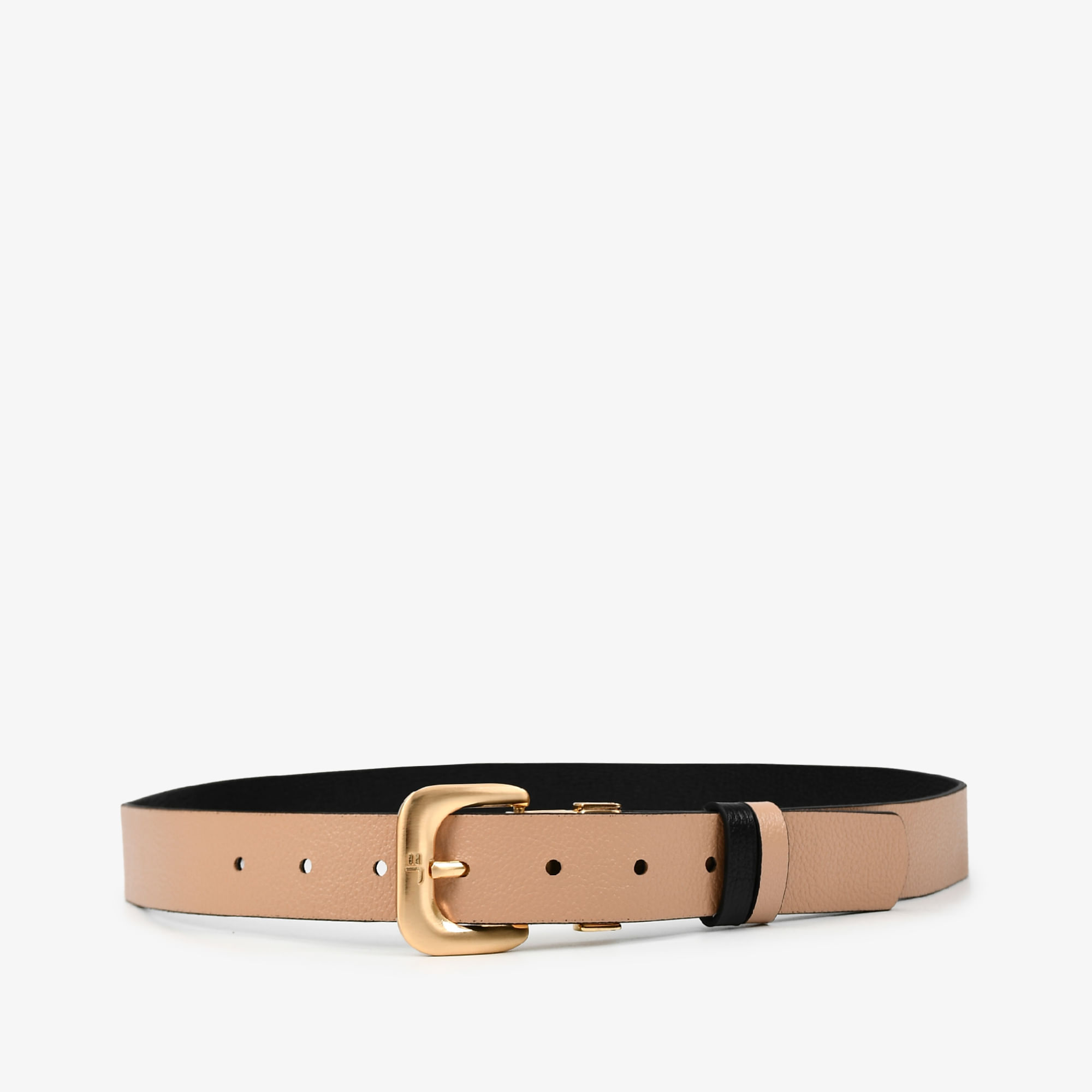 Cinto Reversível Preto Nude Jb Couro