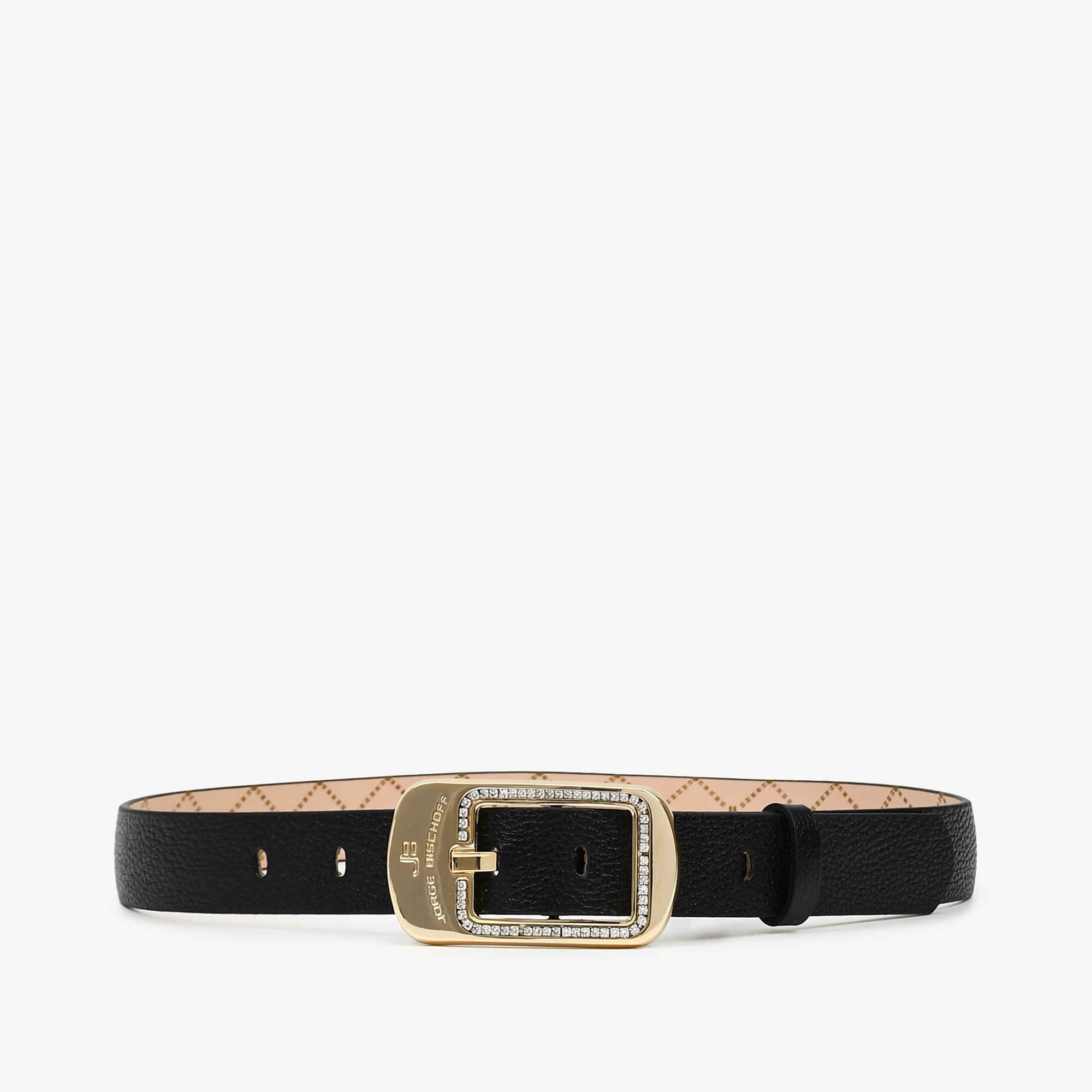 Cinto Preto Monograma Jb Couro