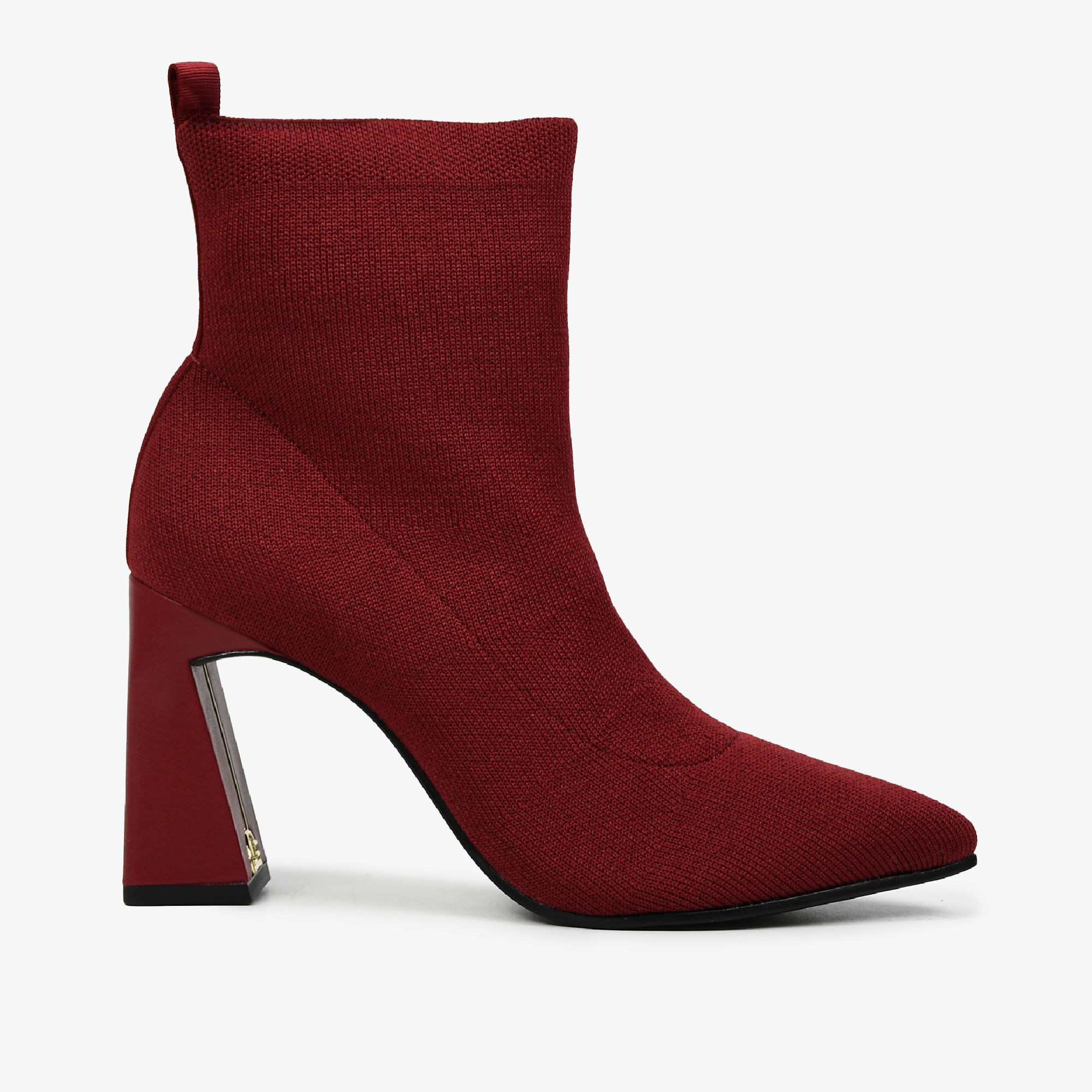 Bota Knit Vinho Cabernet Salto Mandala