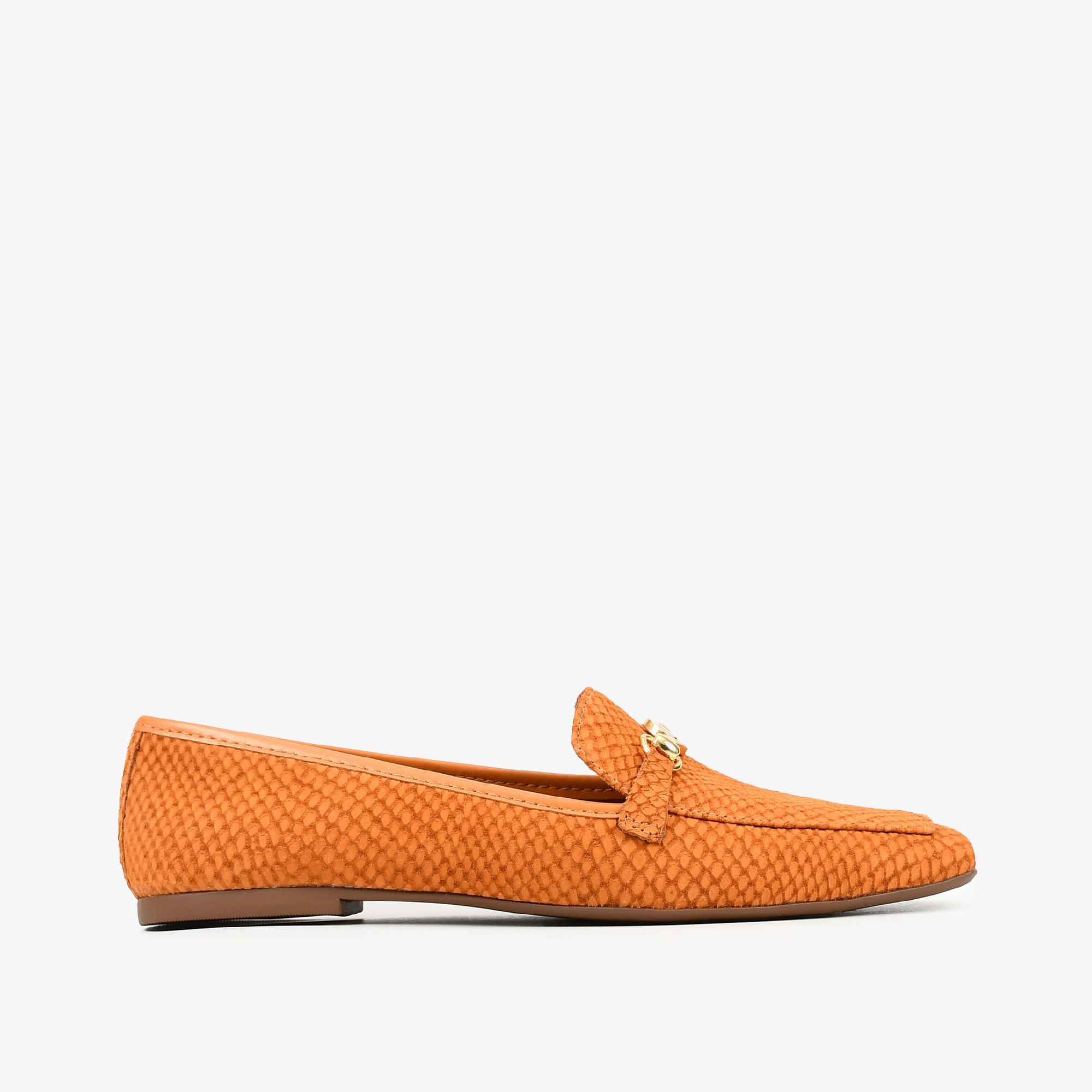 Loafer Bridão Caramelo Tanino Couro Snake