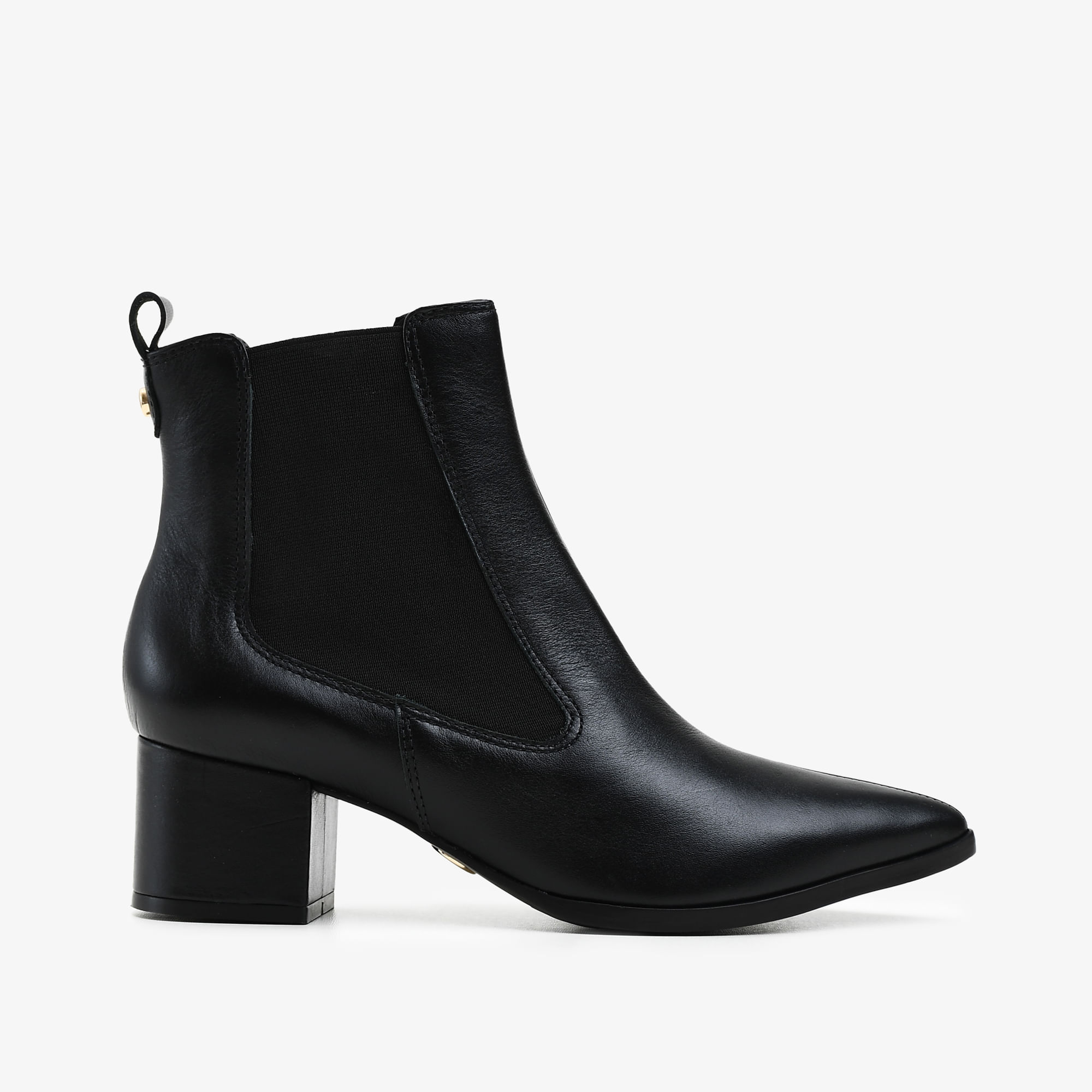 Bota Preto Couro