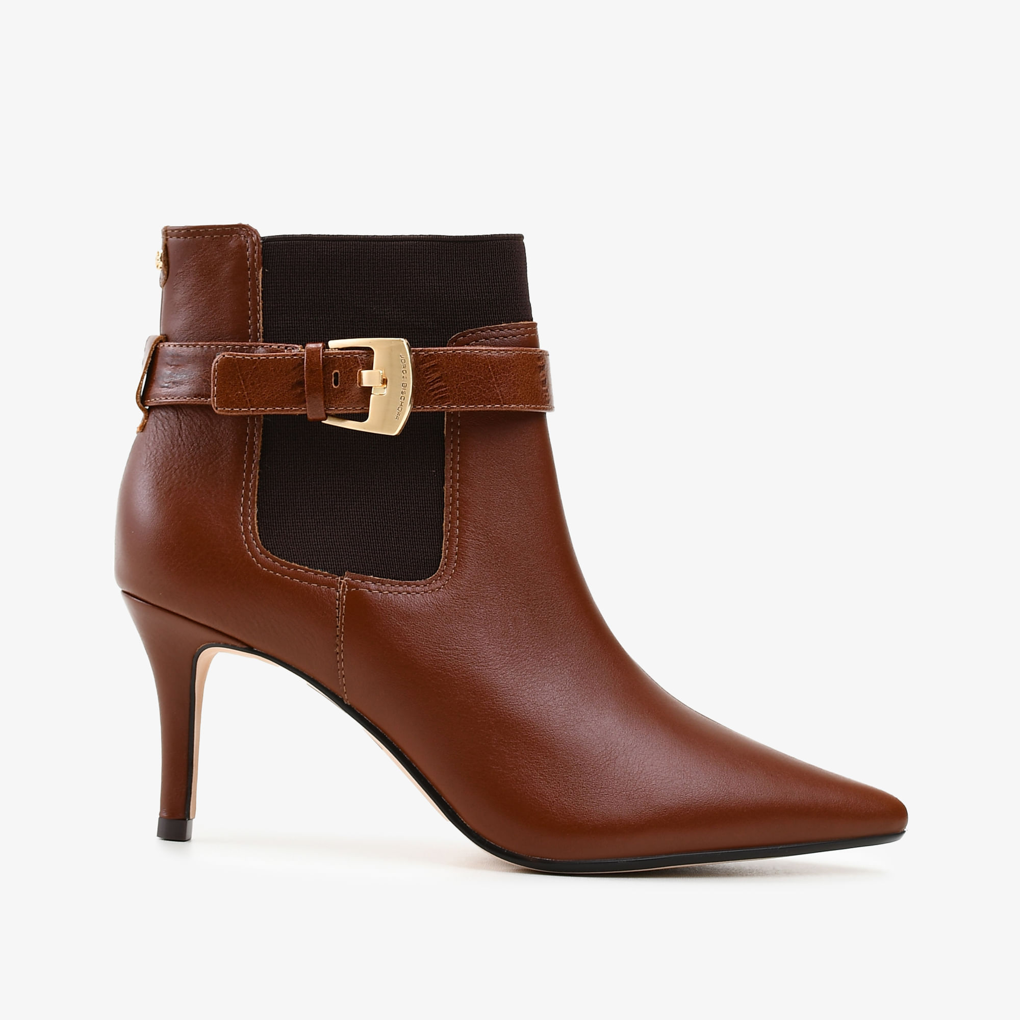 Bota Marrom Tabaco Fivela Couro