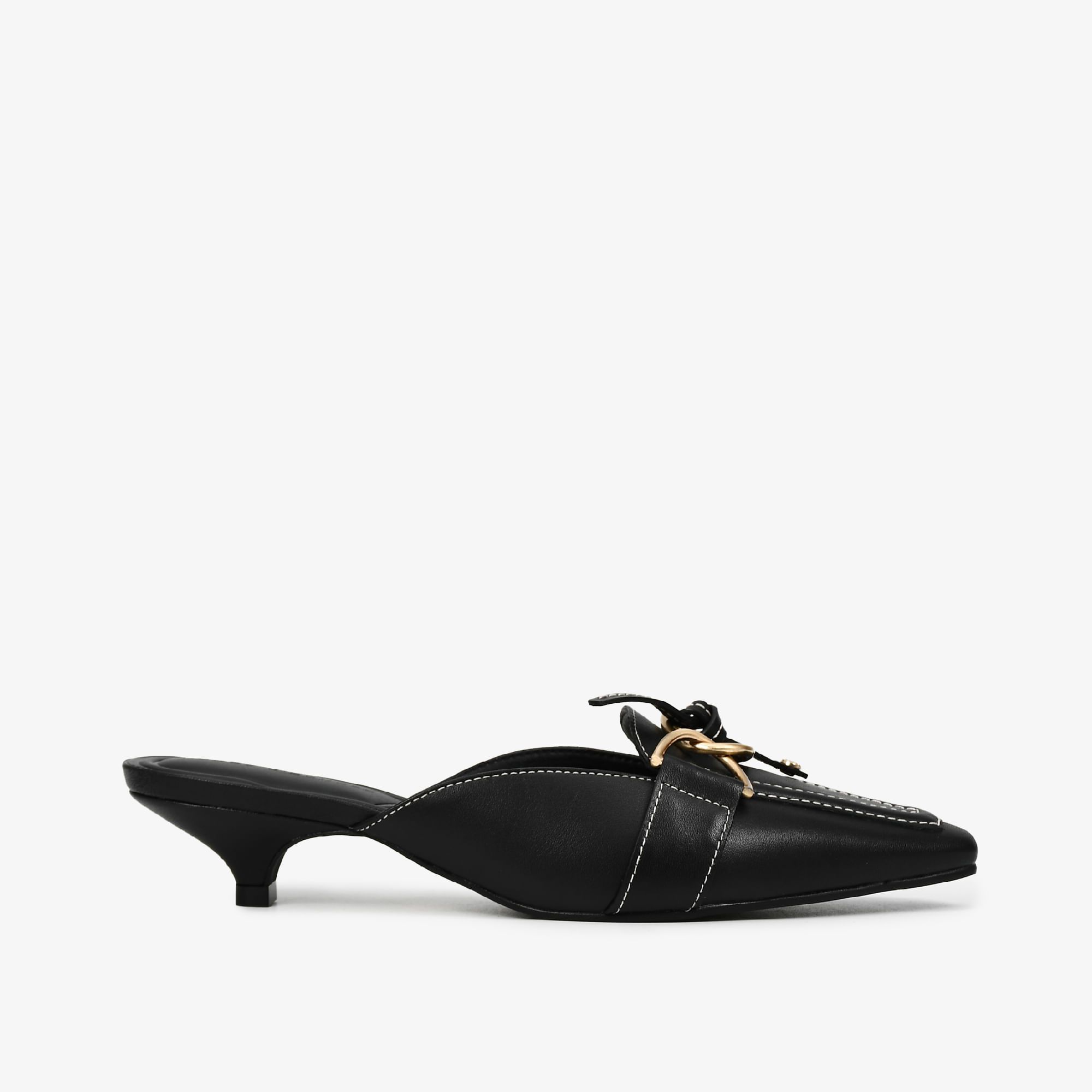 Mule Preto Couro