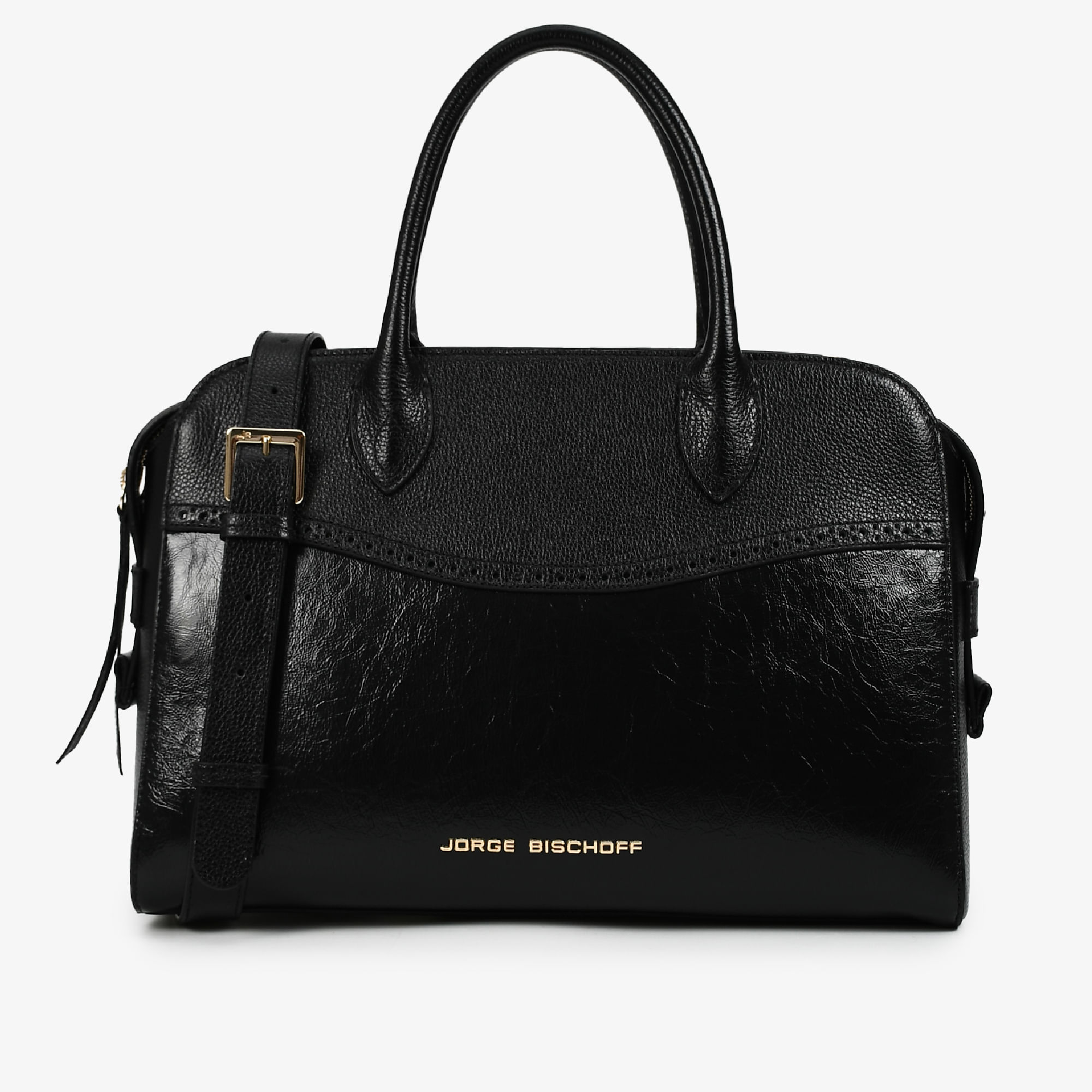 Bolsa Tote Preto Couro