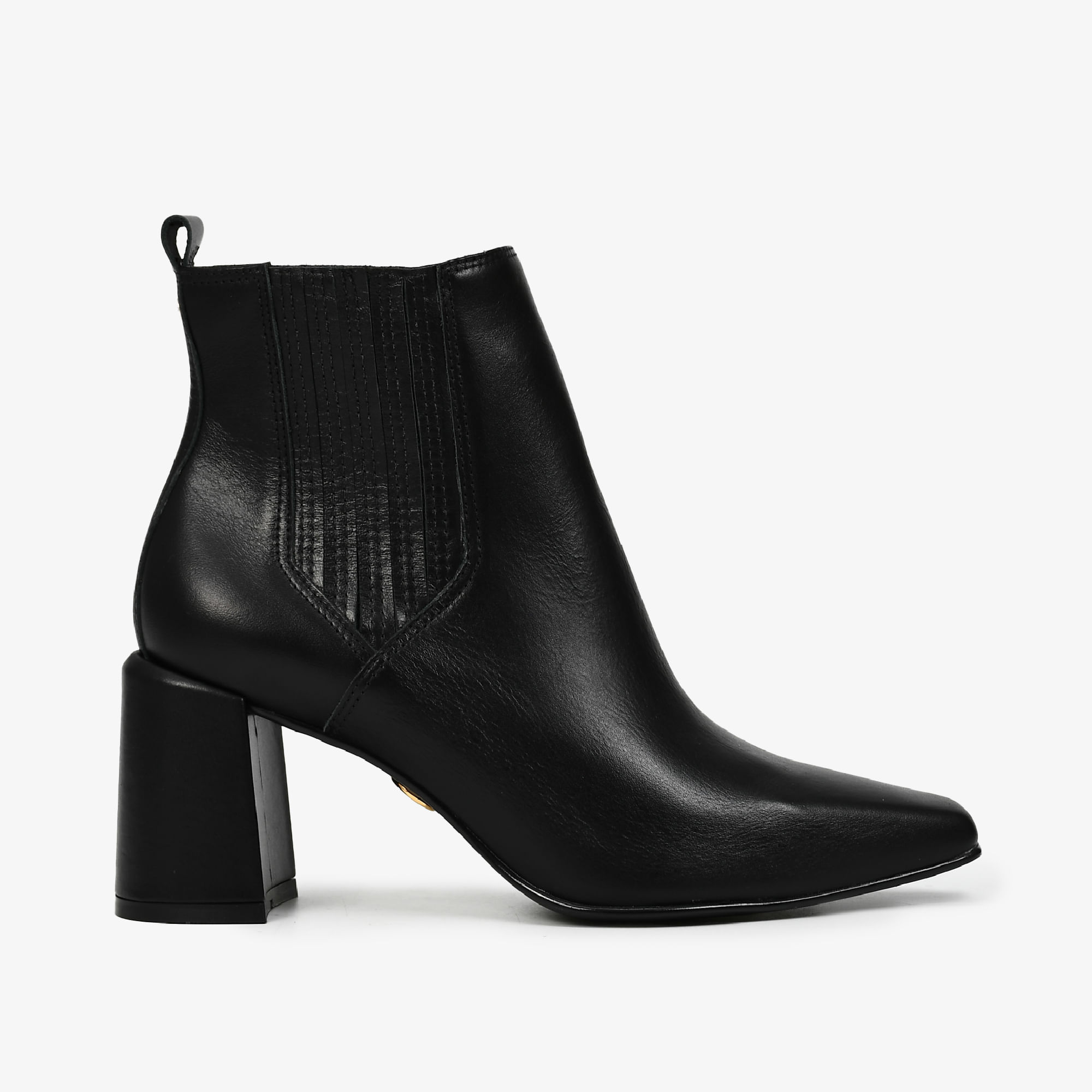 Bota Preto Couro