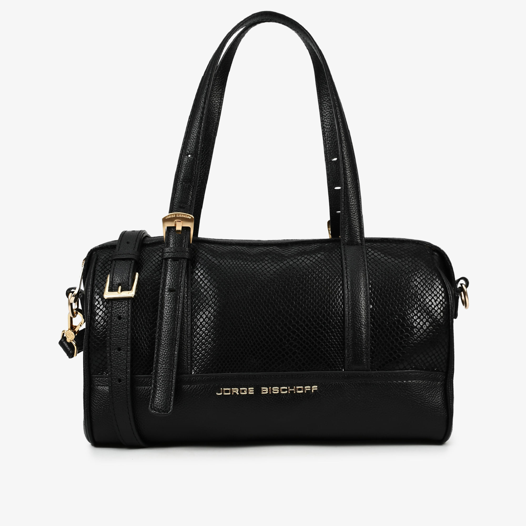 Bolsa Baú Preto Couro