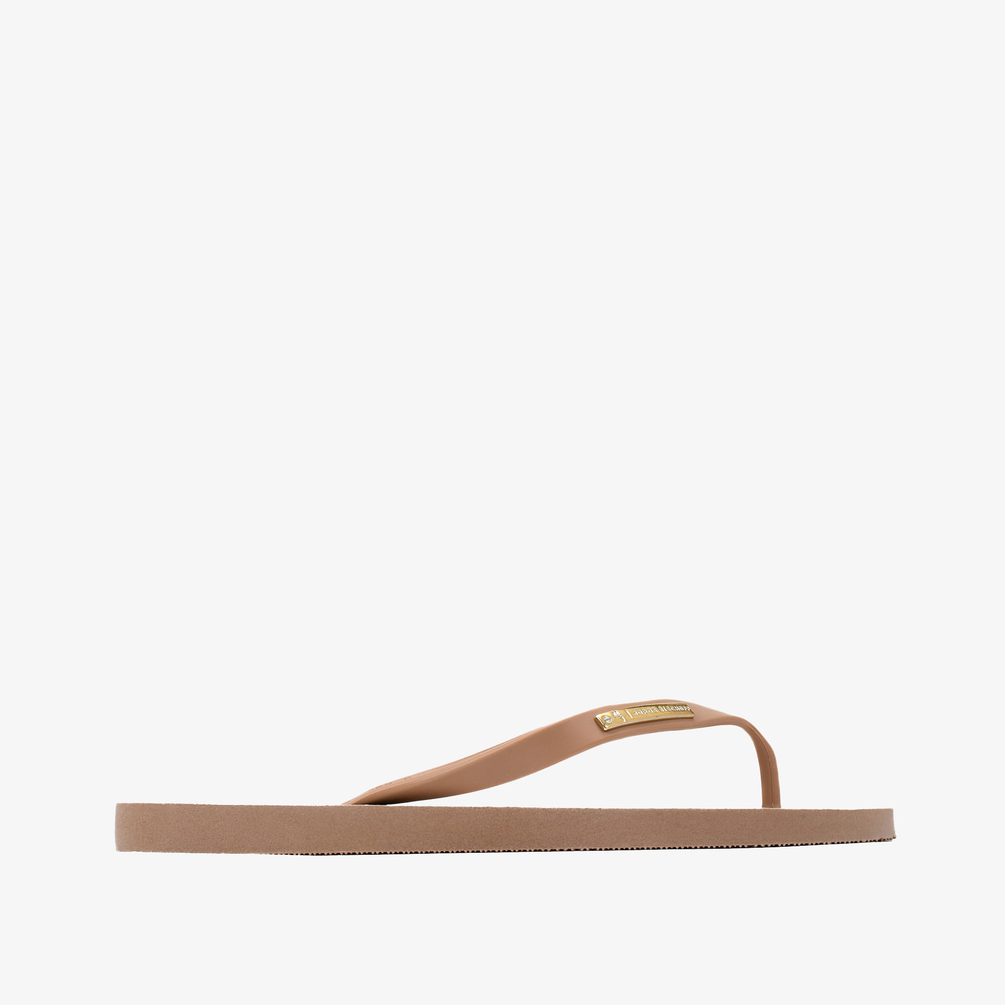 Chinelo Flat Nude Monograma Jb