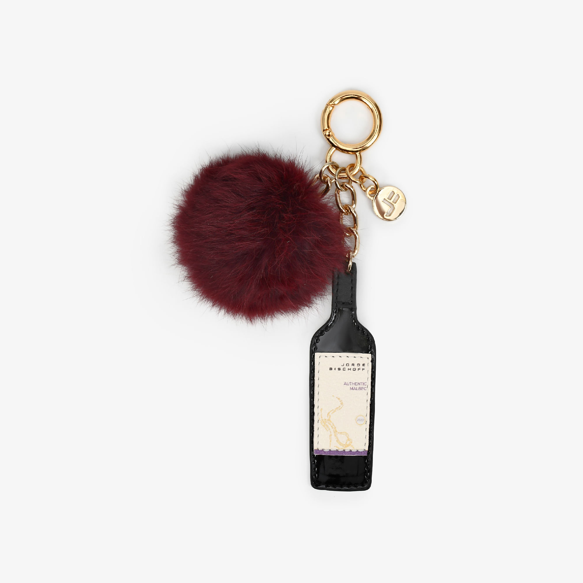Bag Charm Preto Garrafa Vinho Malbec Jb