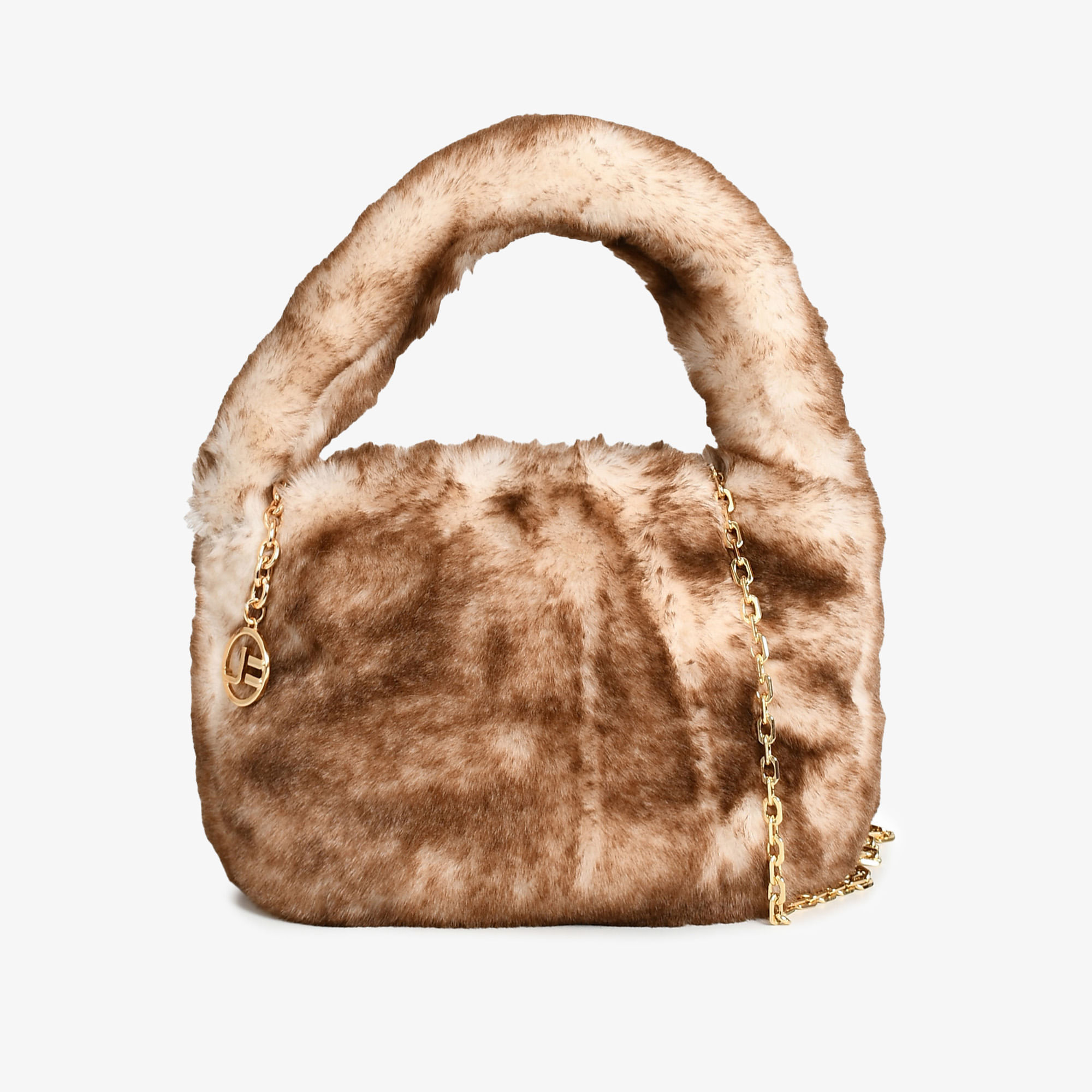 Bolsa Hobo Nude Natural Pelo