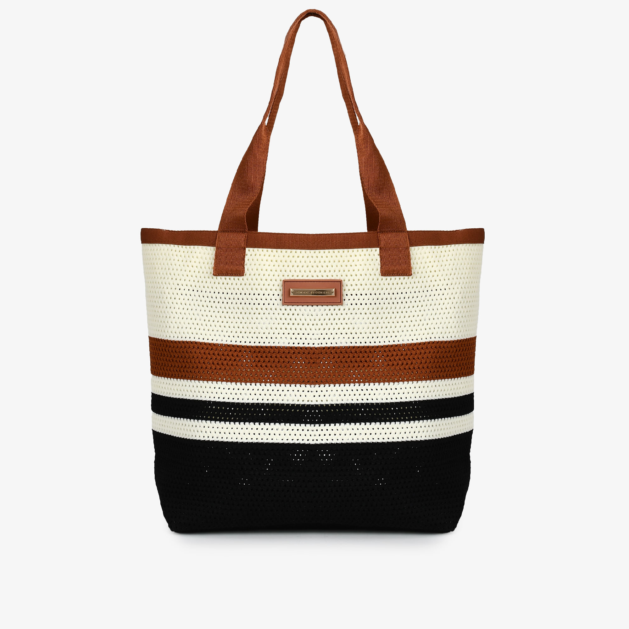 Bolsa Shopping Tecido Multi Estampado