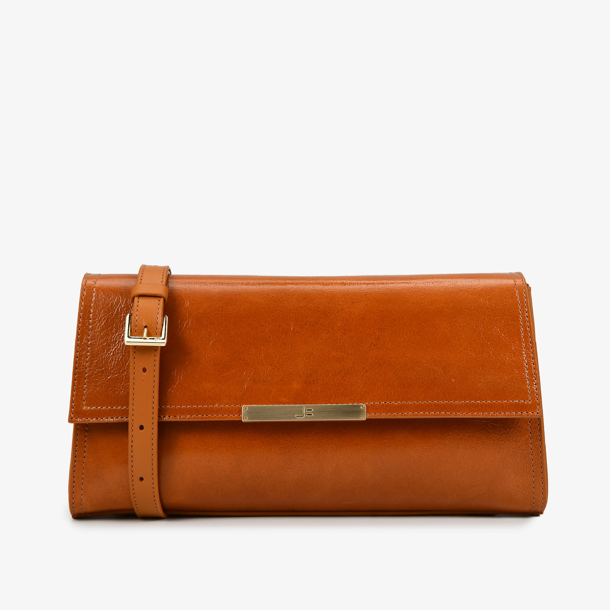 Bolsa Transversal Caramelo Tanino Couro Caseinado