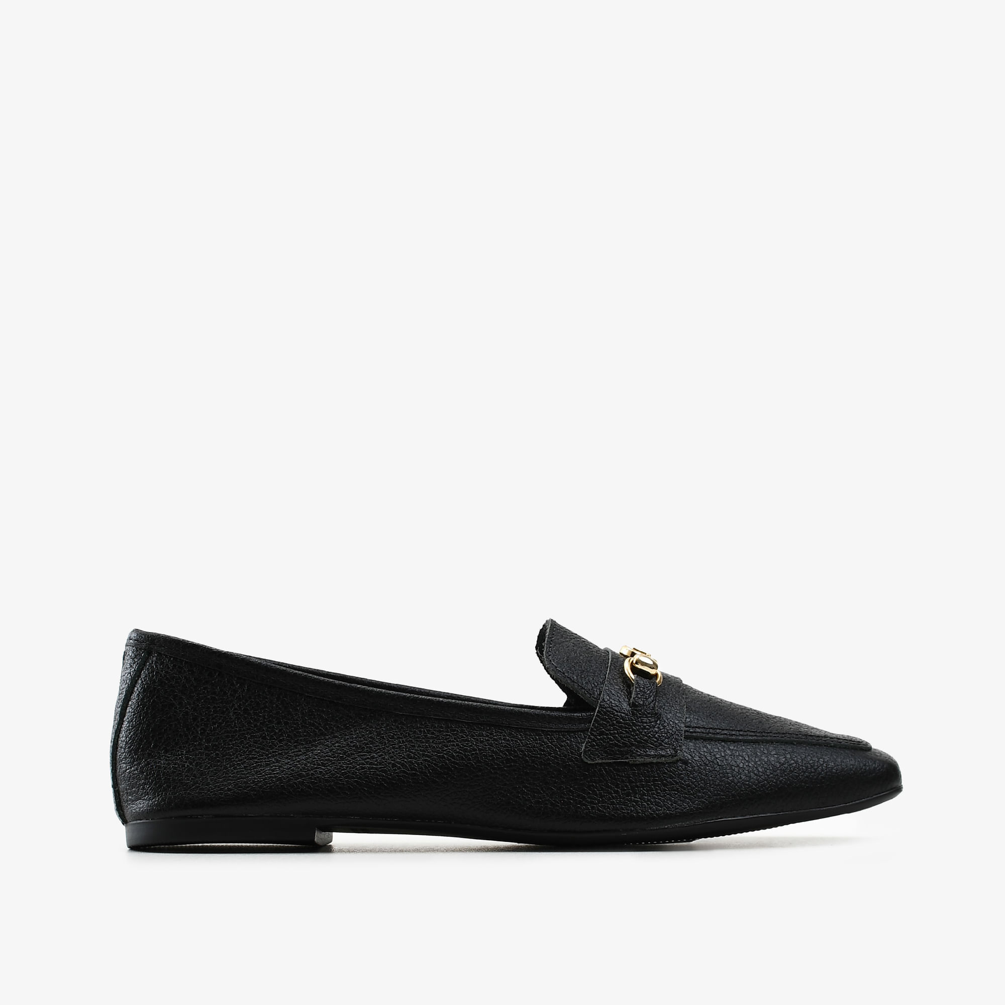 Loafer Preto Couro