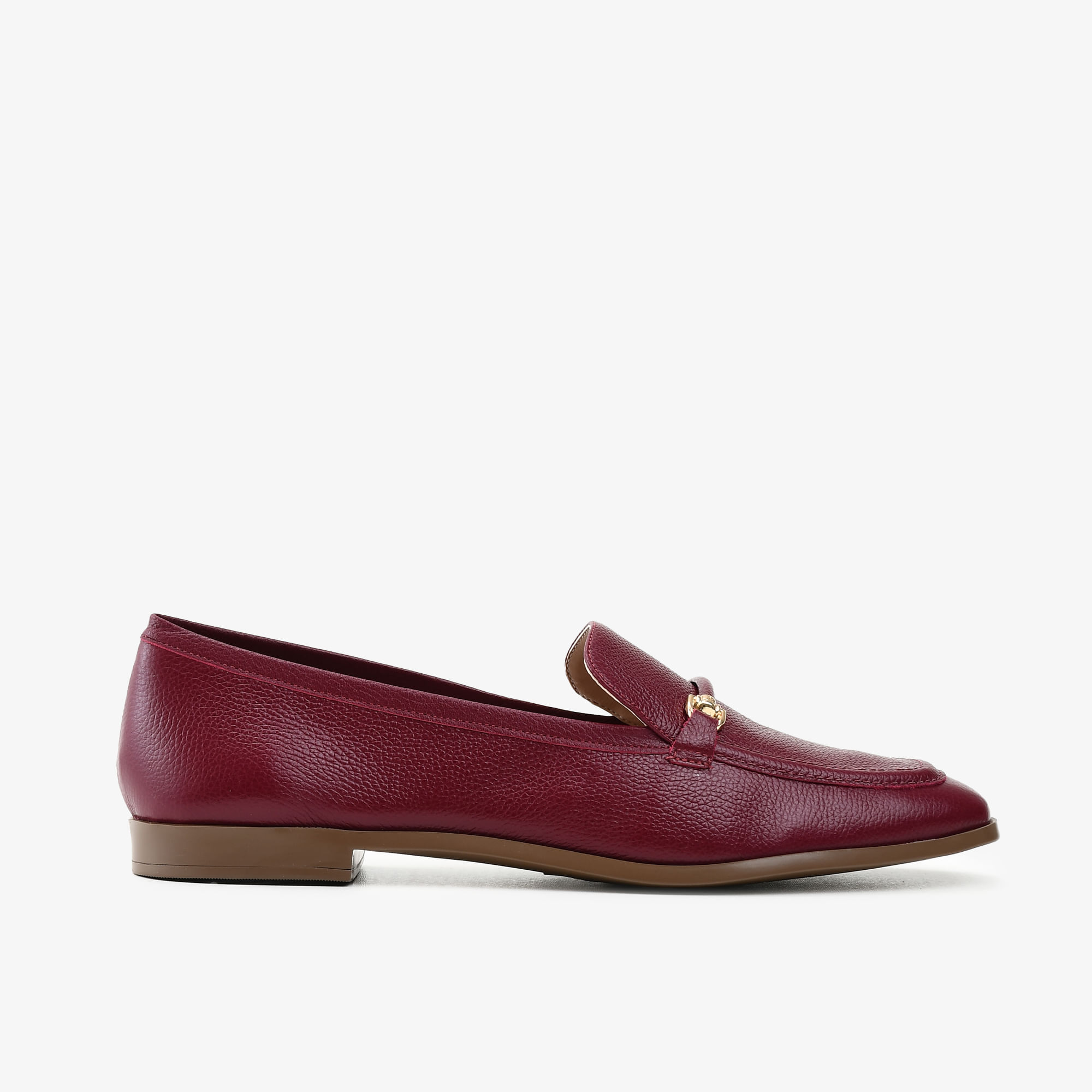 Loafer Vinho Dark Cherry Couro