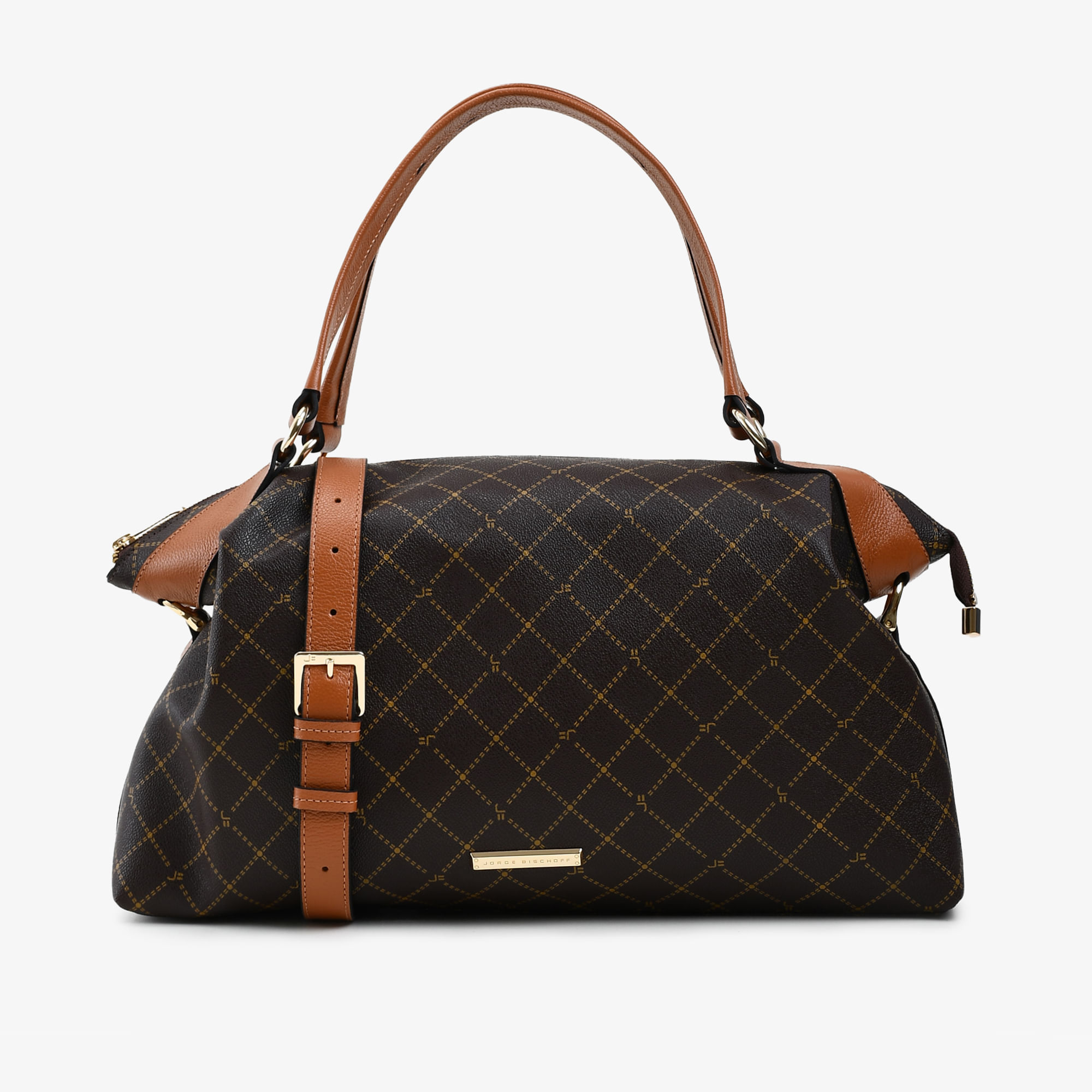 Bolsa Tote Monograma Marrom
