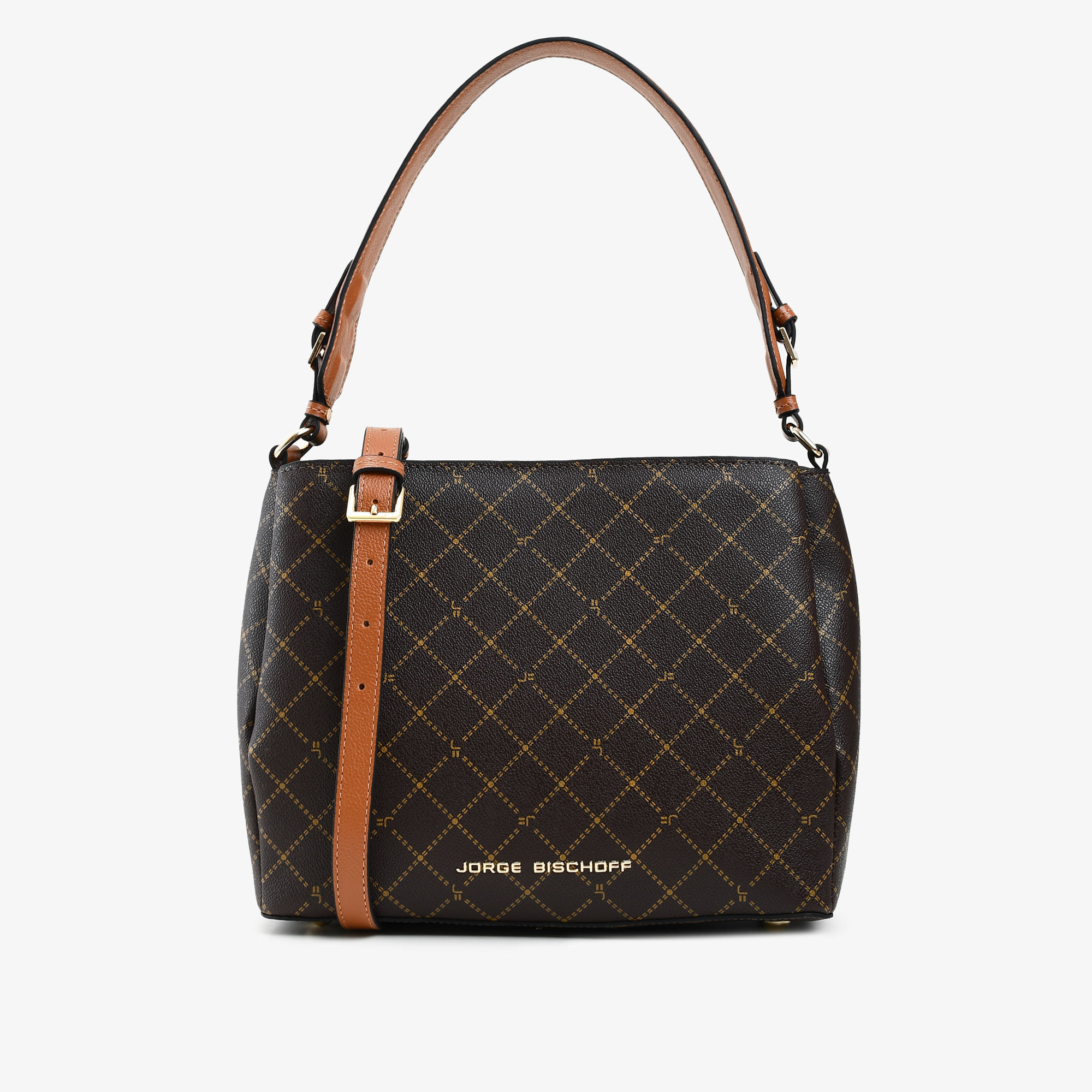 Bolsa Transversal Monograma Marrom