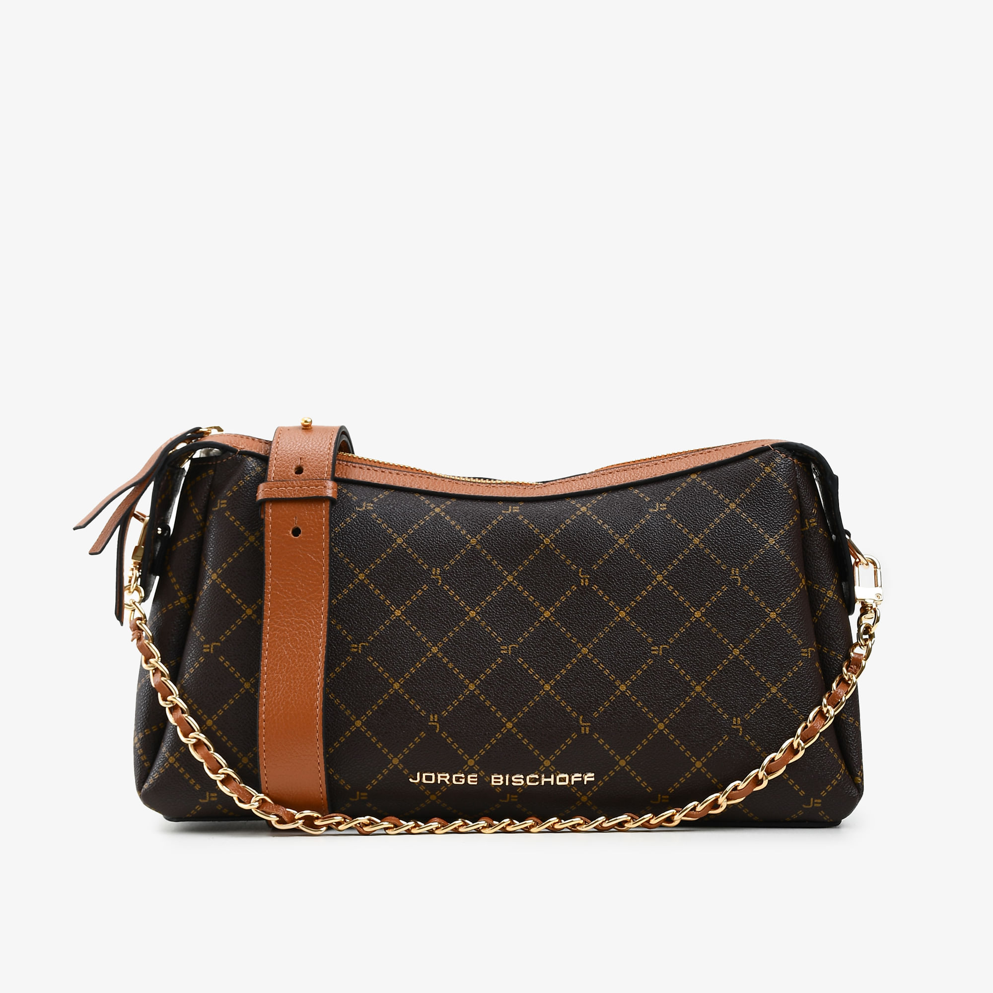 Bolsa Transversal Monograma Marrom