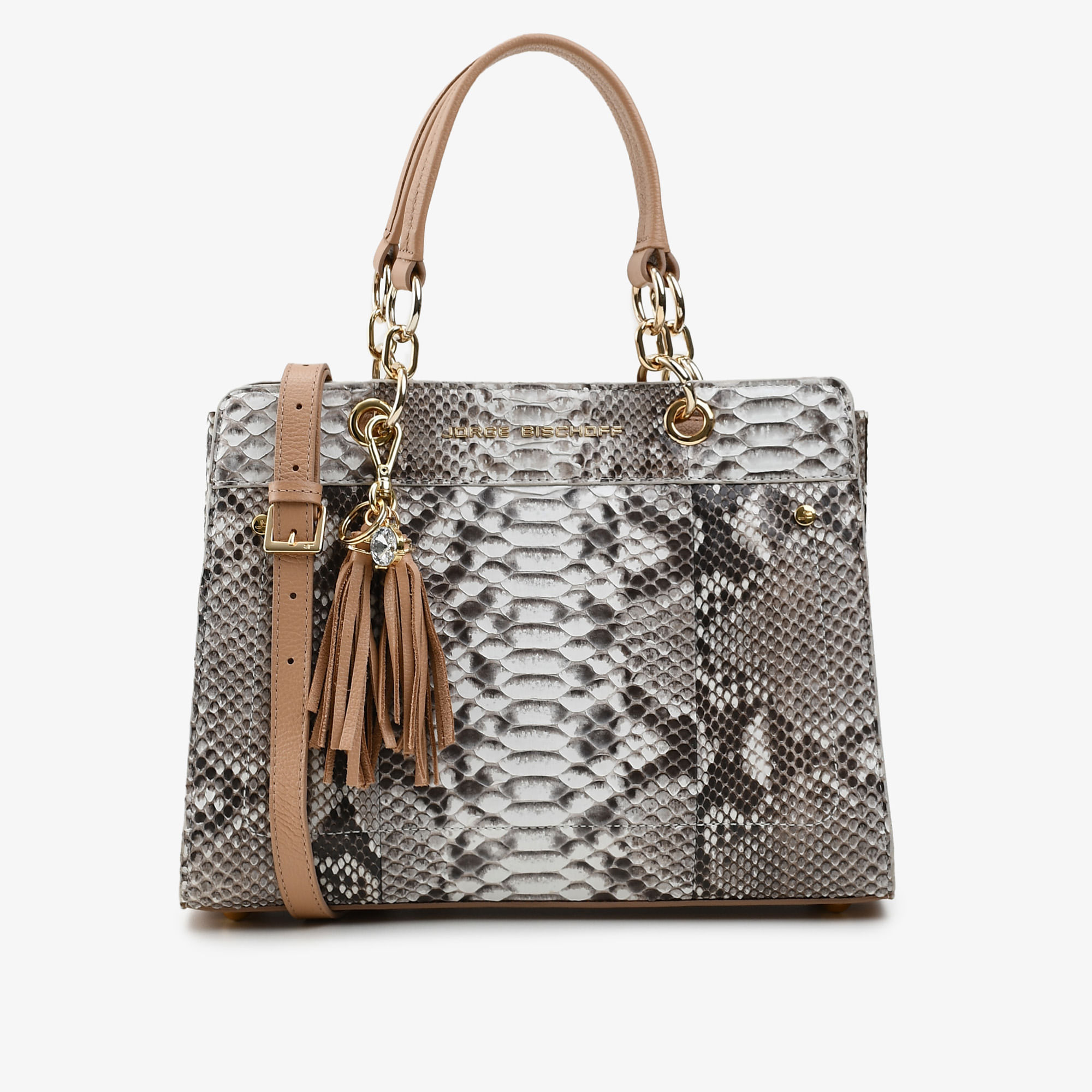 Bolsa Tote Nude Natural Cobra Python