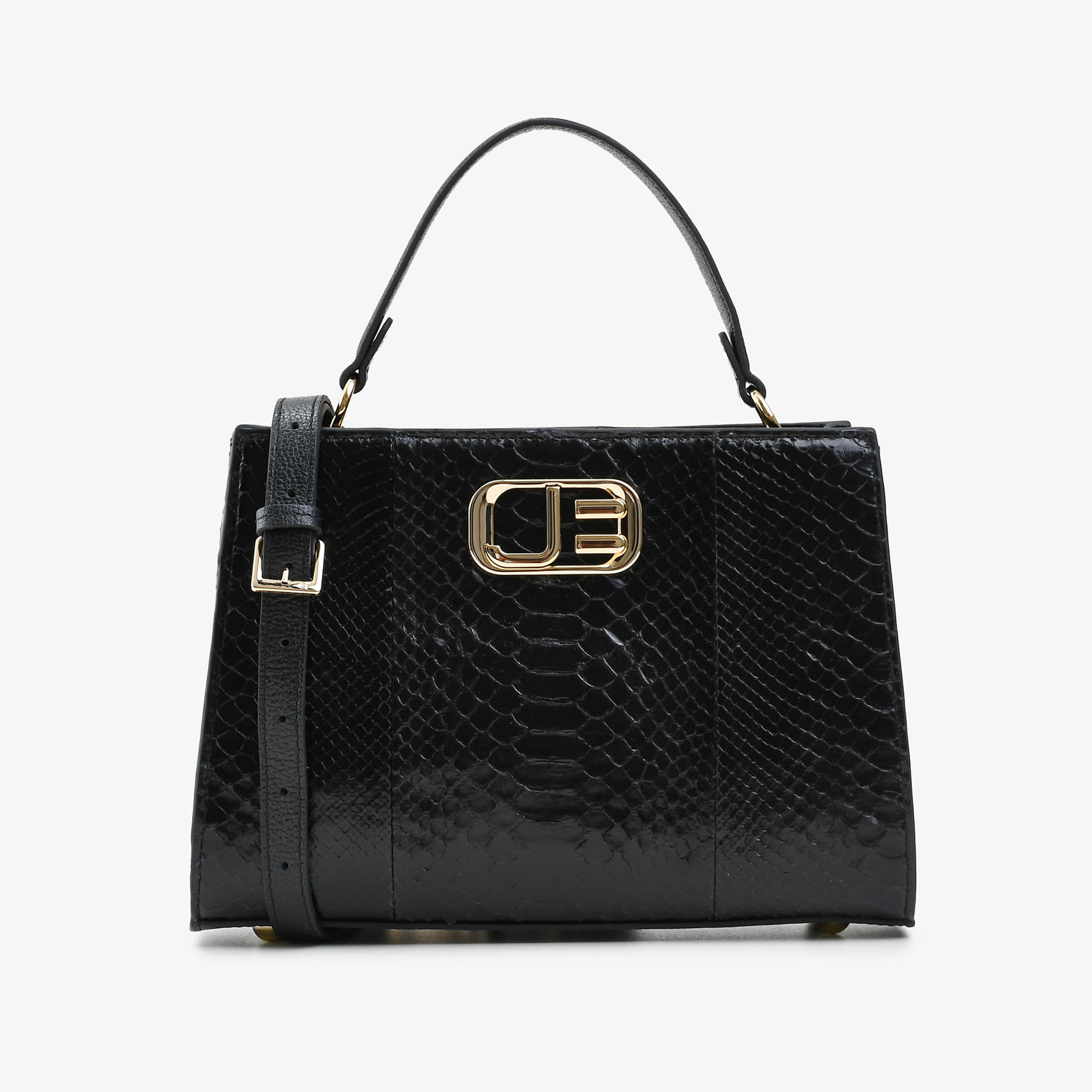 Bolsa Tote Preto Cobra Python