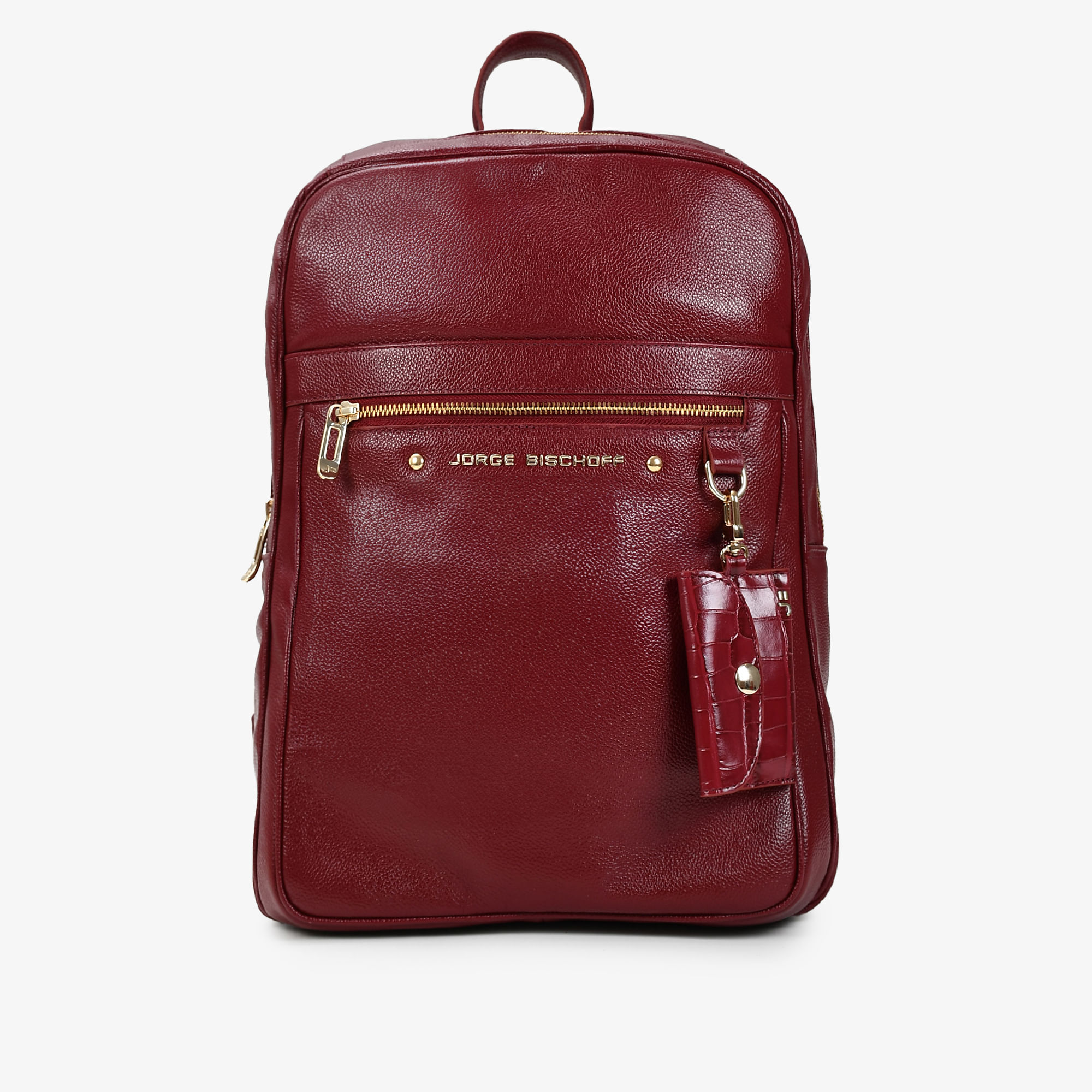 Mochila Vinho Cabernet Porta Notebook Couro