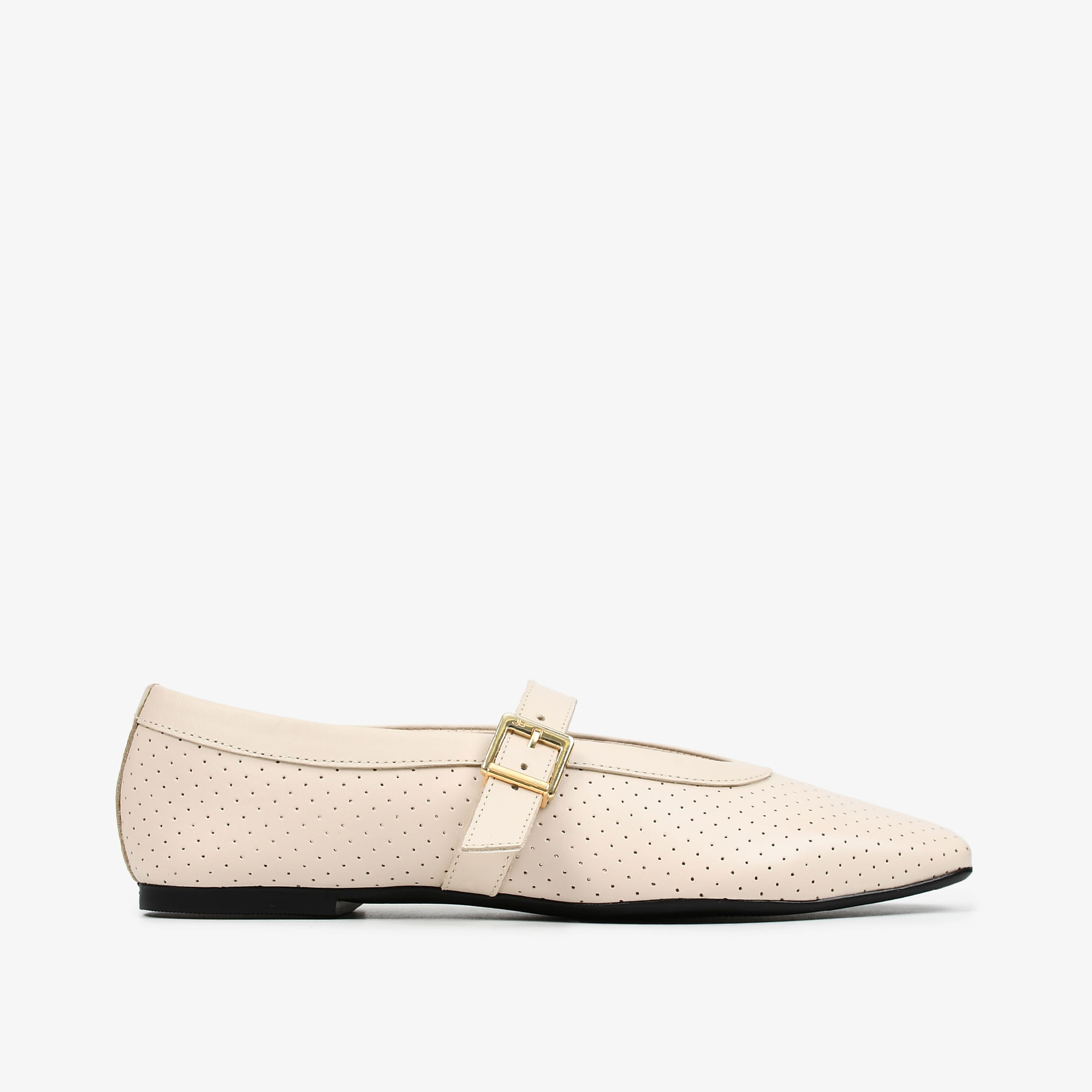 Sapatilha Off White Couro