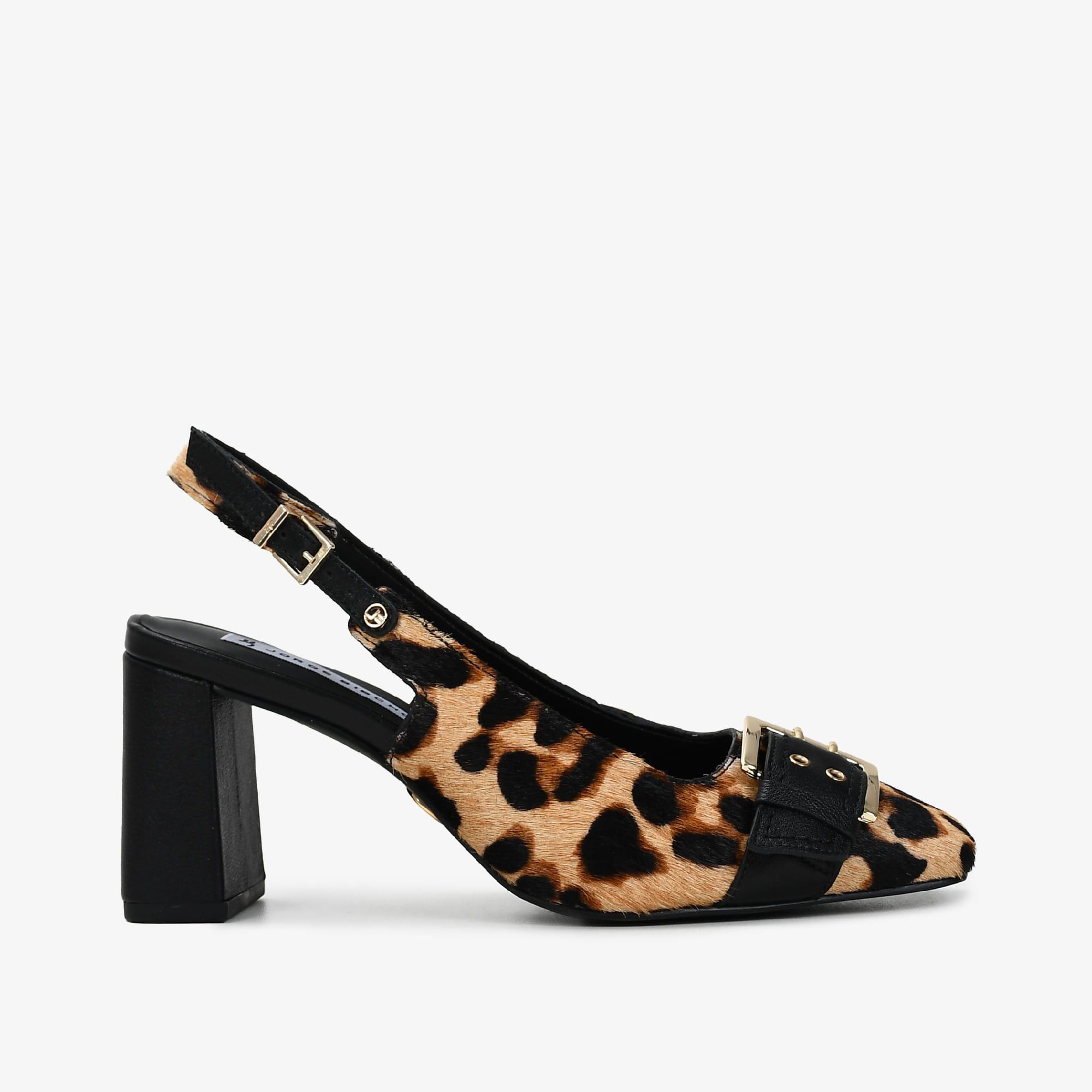 Slingback Leopardo Tabaco Pelo