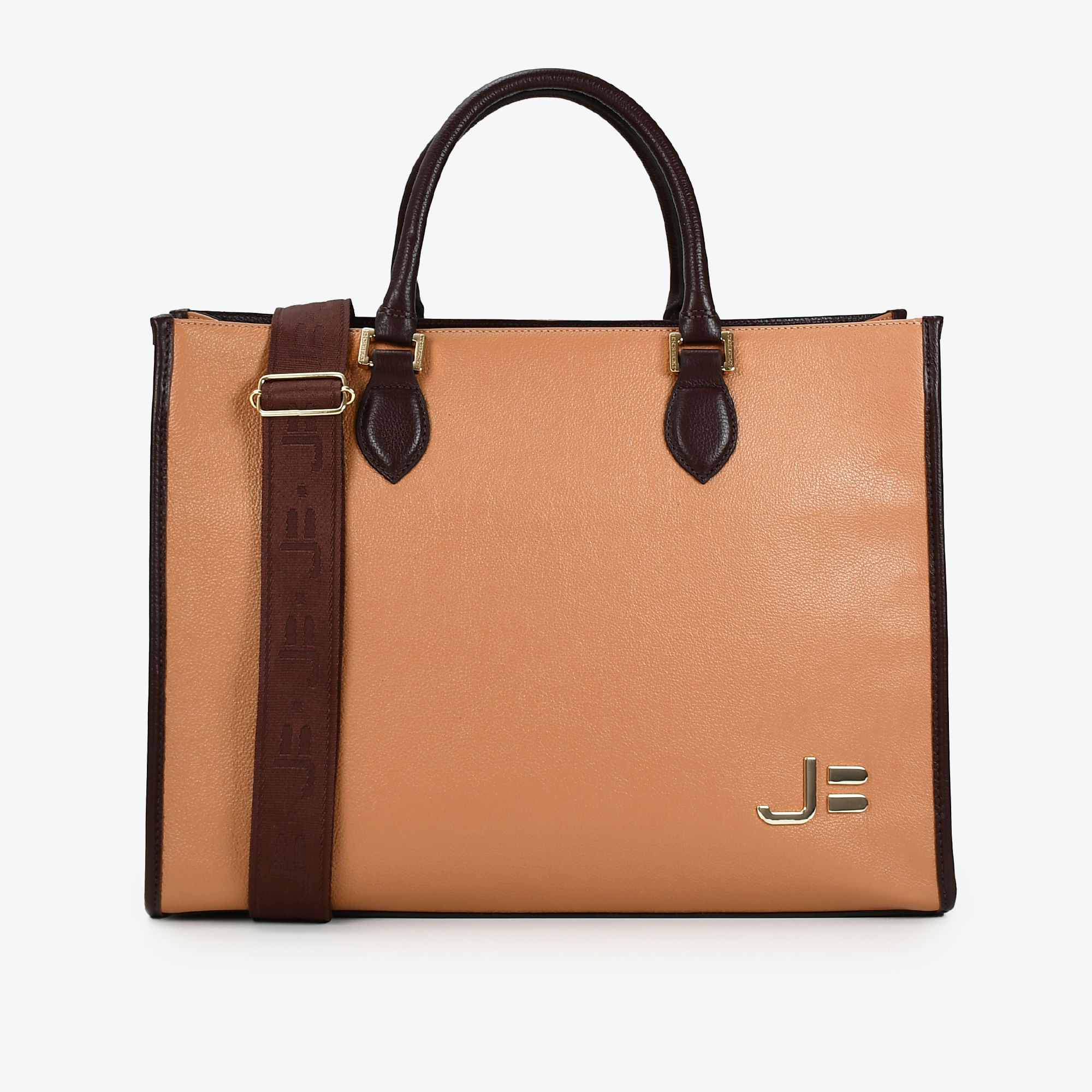 Bolsa Shopping Caramelo Álamo Couro