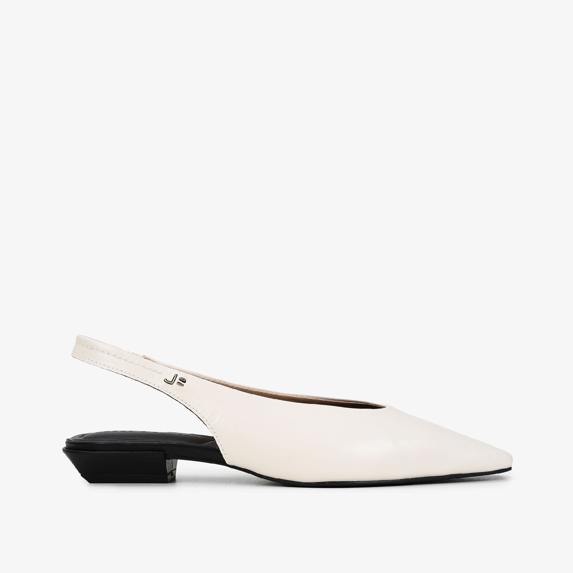 Slingback Preto Cordilheira Couro