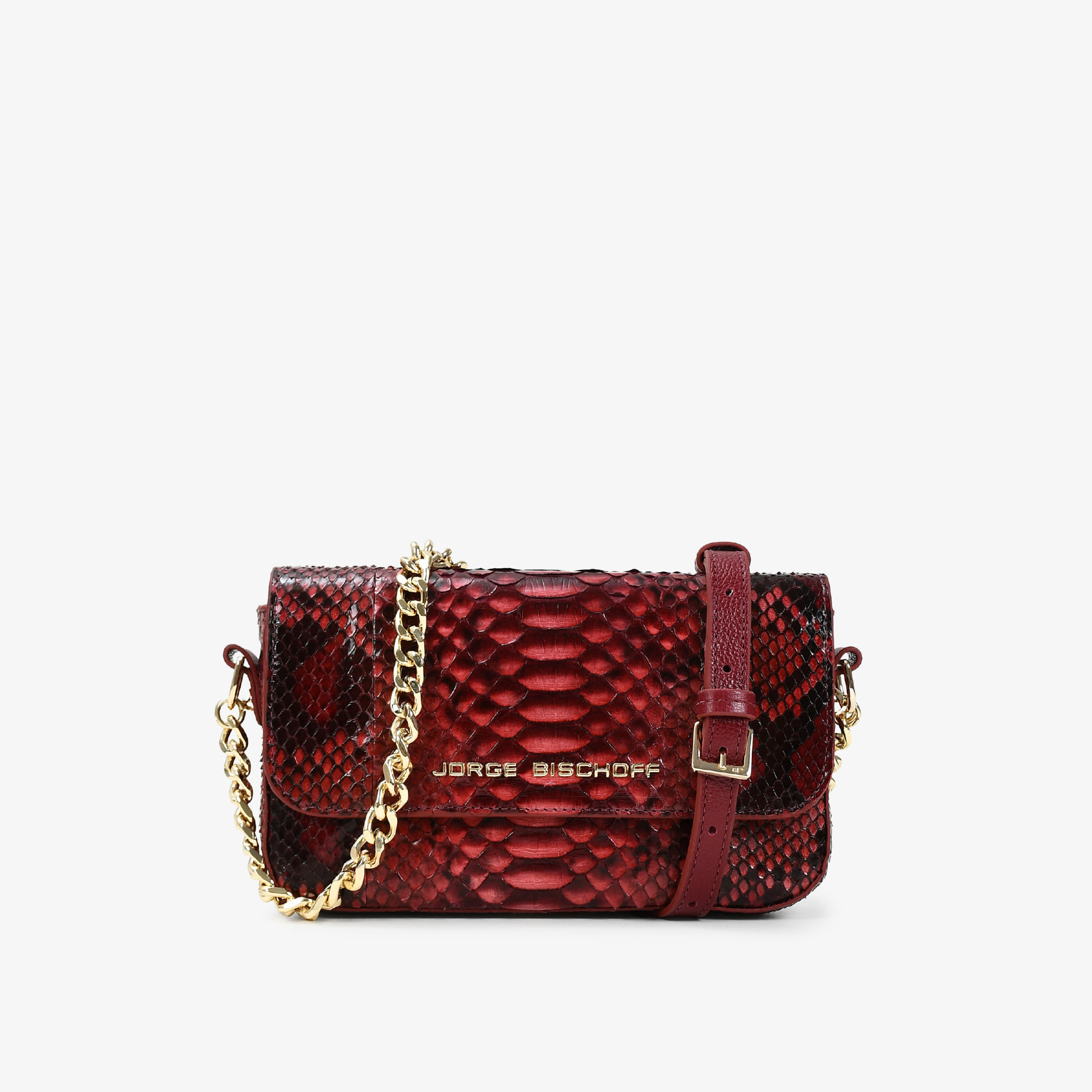 Bolsa Transversal Vinho Cabernet Cobra Python