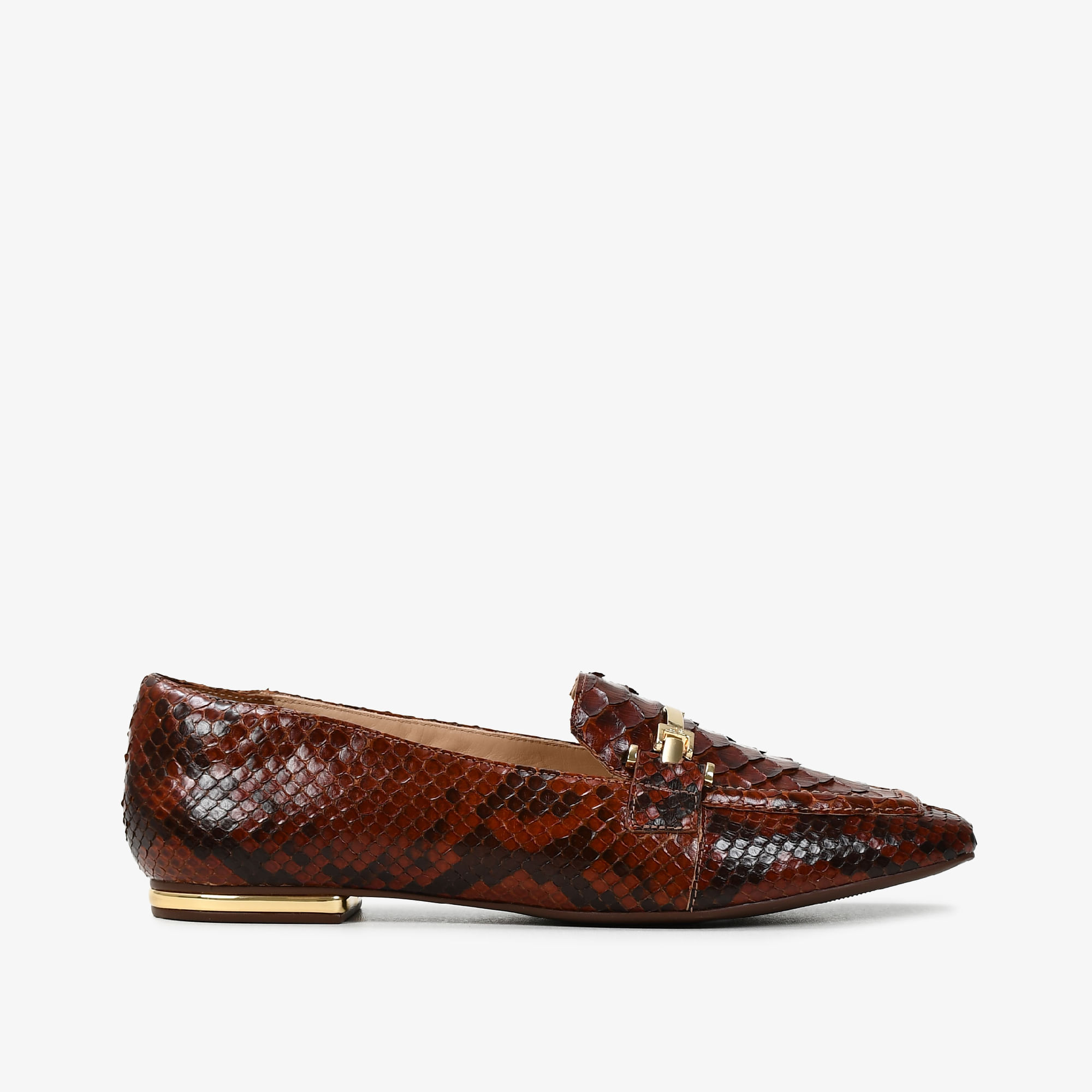 Loafer Marrom Tabaco Cobra Python