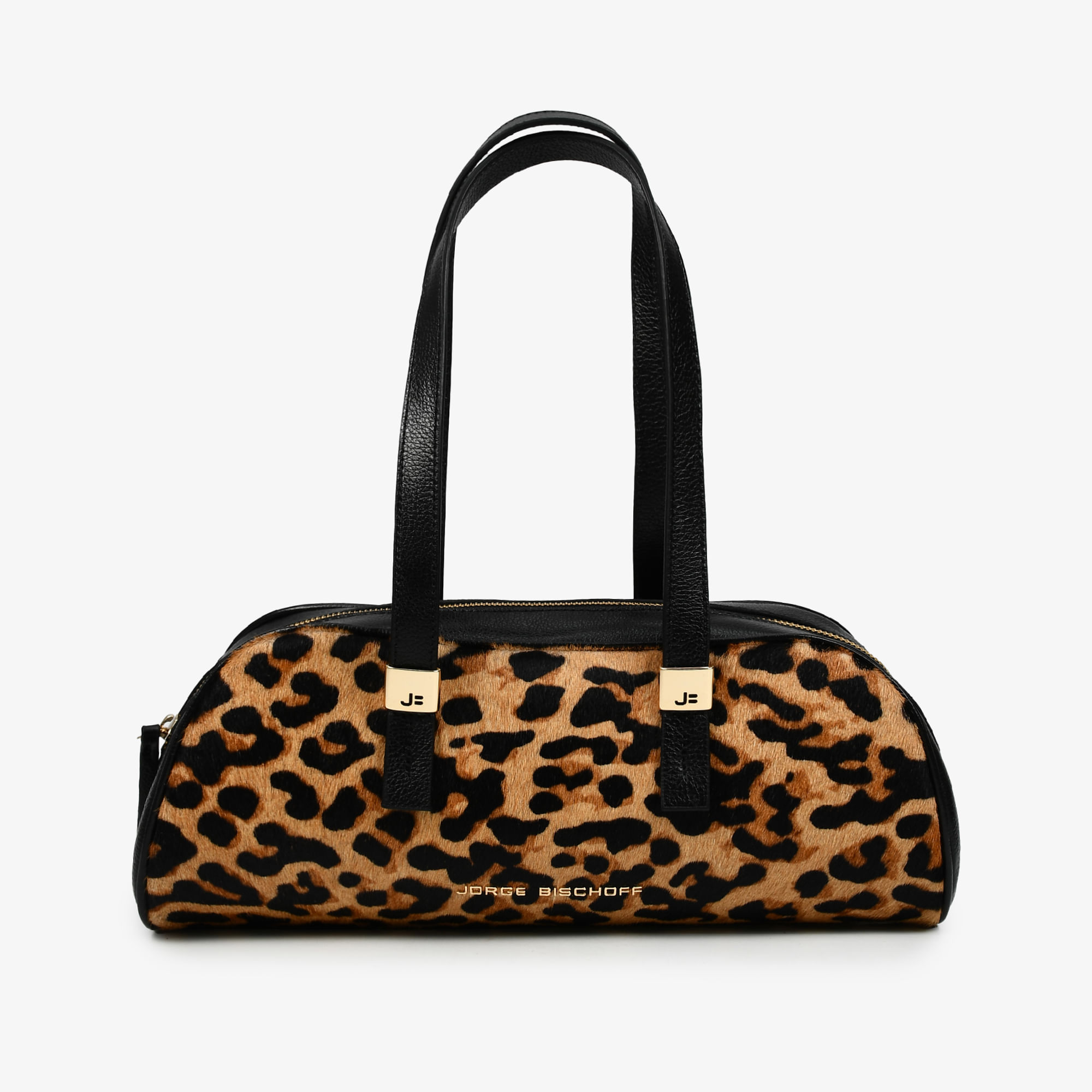 Bolsa Baguete Onça Tabaco Pelo