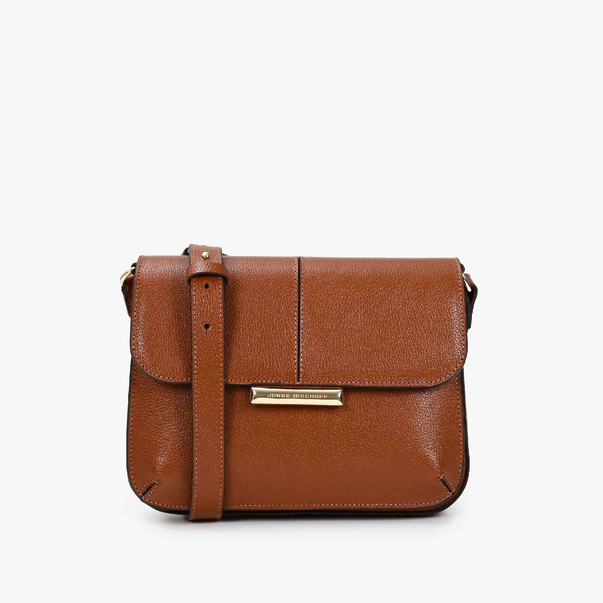 Bolsa Transversal Marrom Tabaco Couro