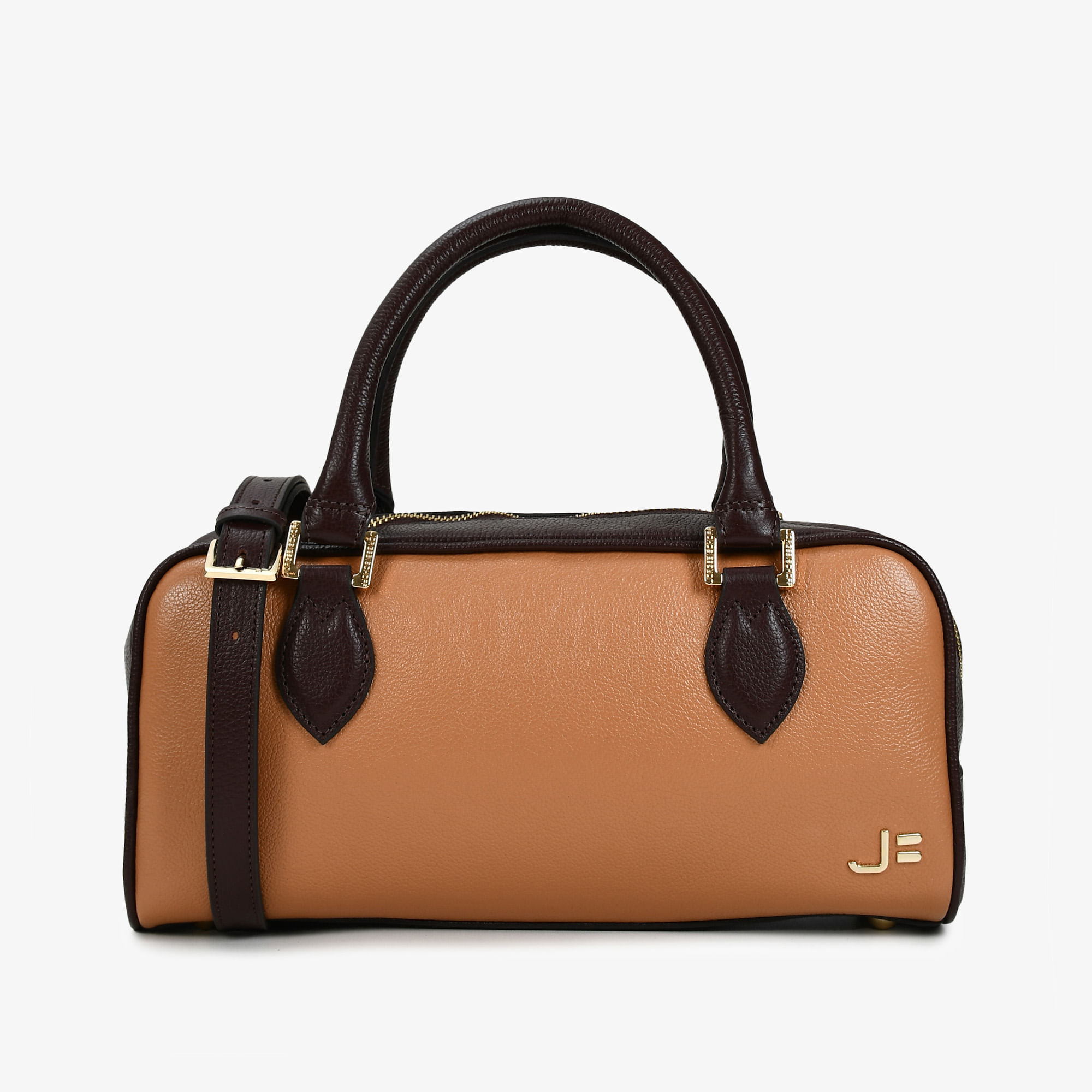 Bolsa Baú Caramelo Álamo Marrom Terroir Couro