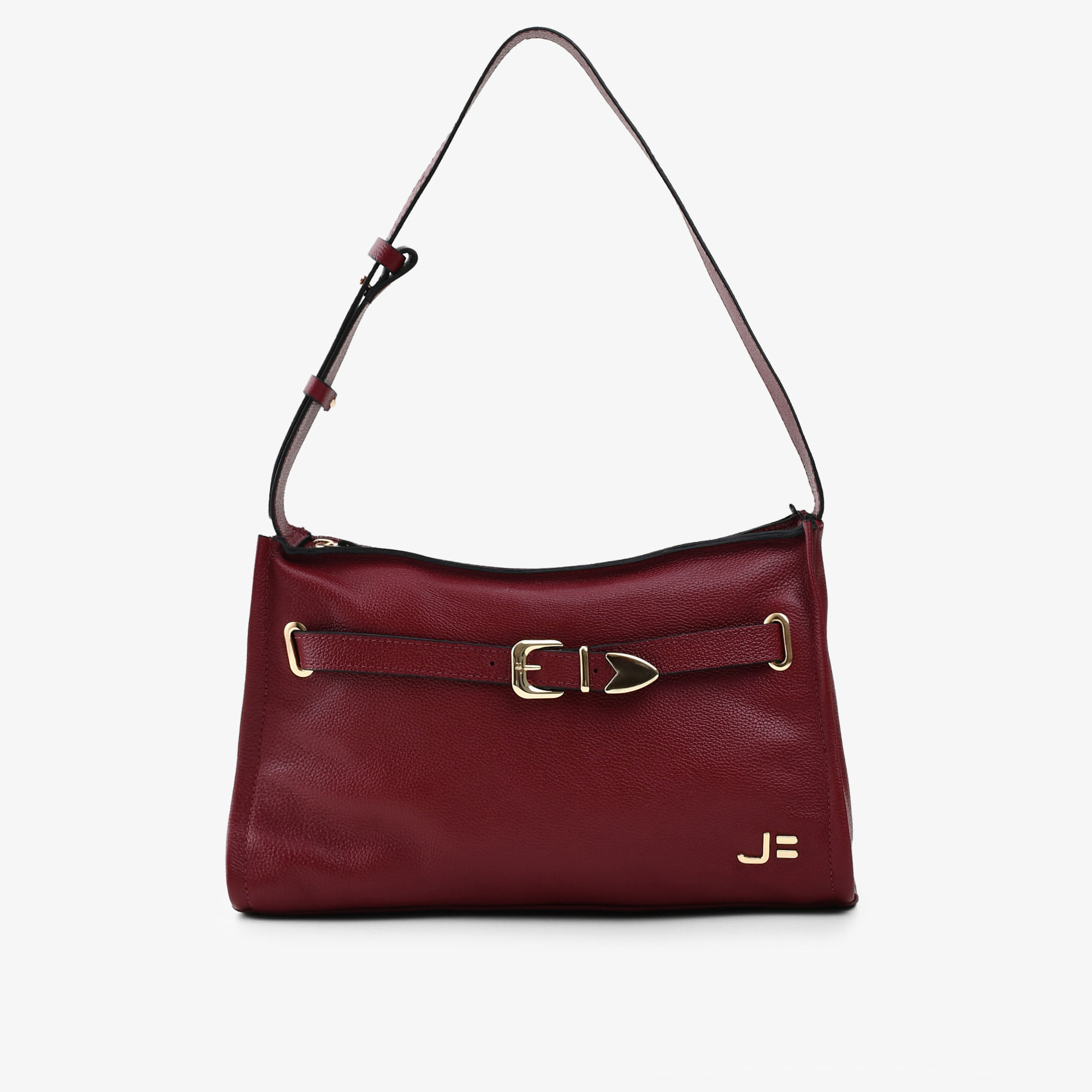 Bolsa De Ombro Vinho Cabernet Couro