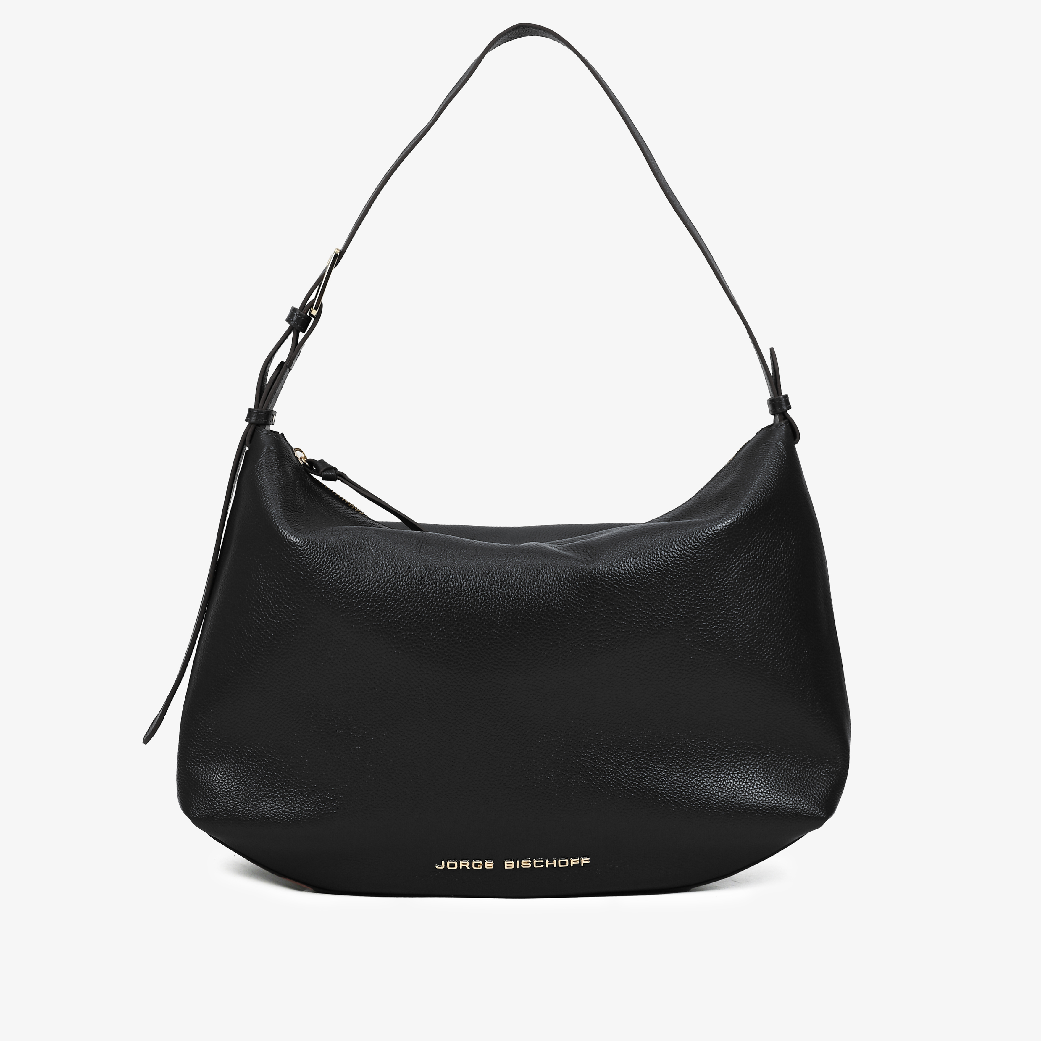 Bolsa Hobo Preto Couro