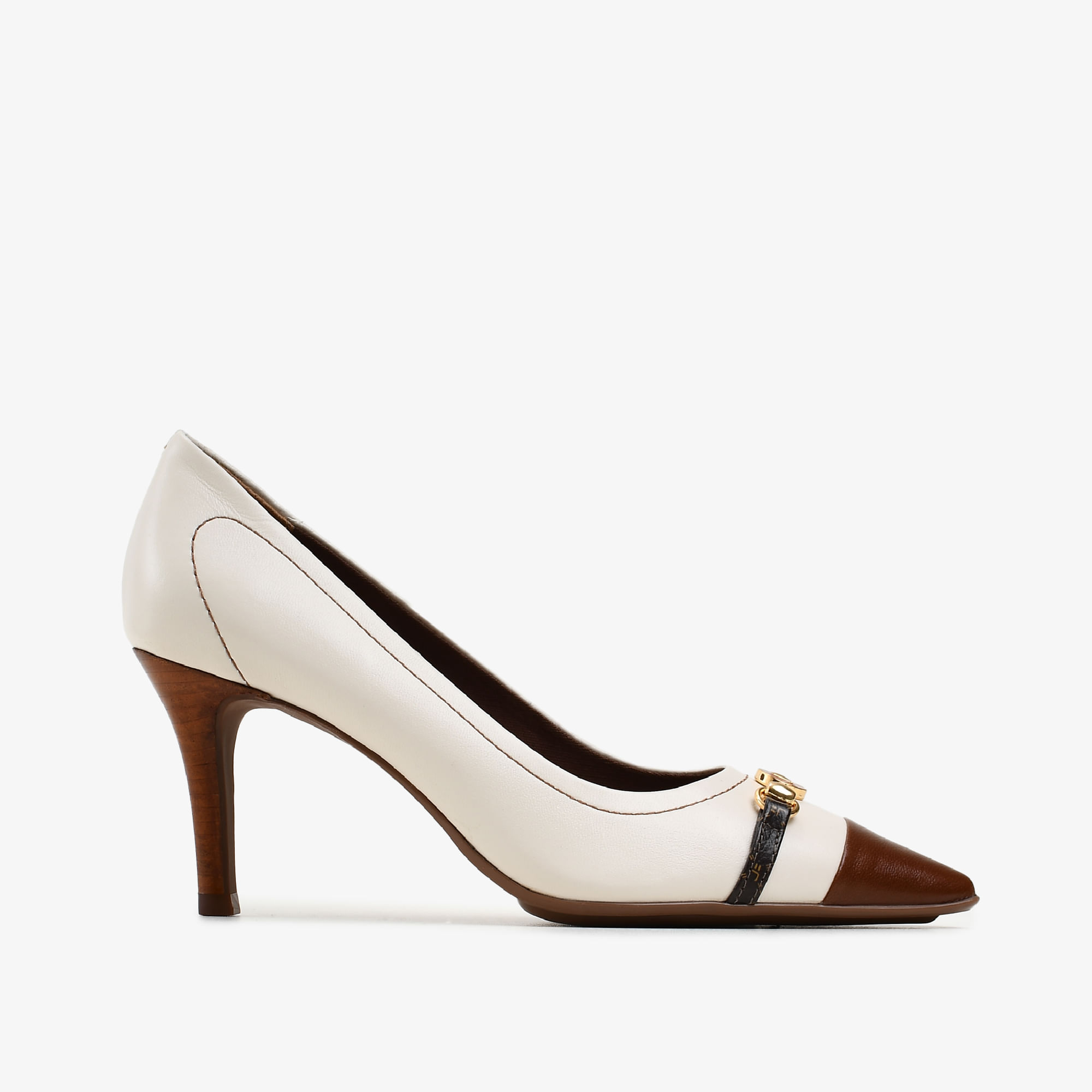 Scarpin Off White Cordilheira Couro