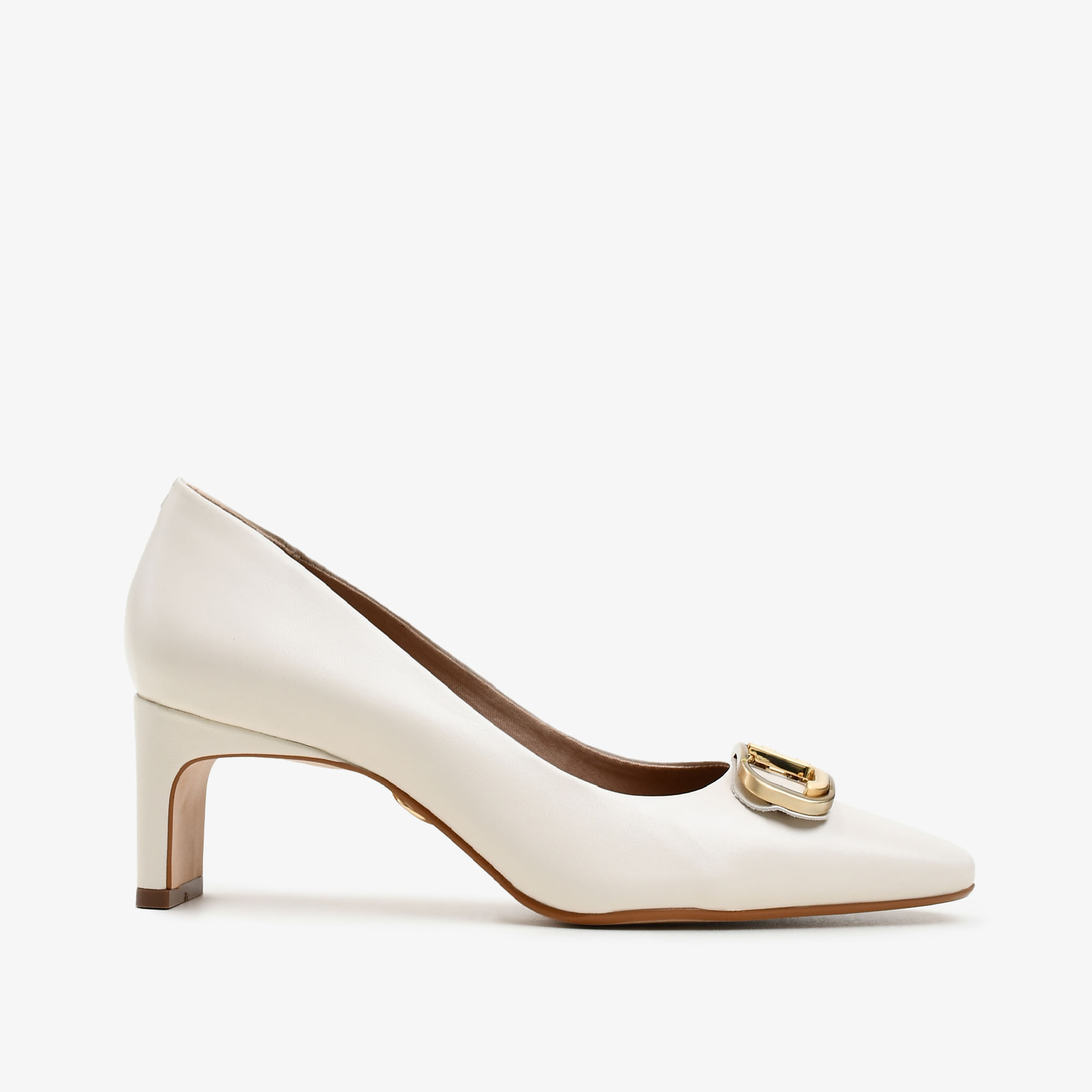 Scarpin Off White Cordilheira Couro