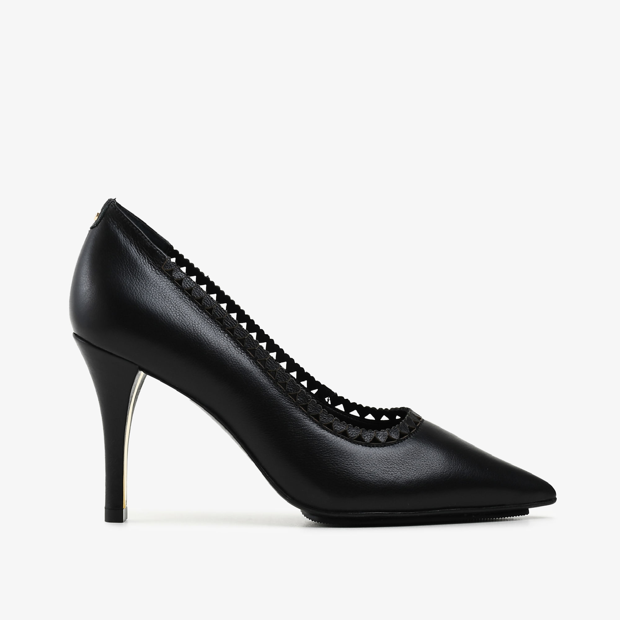 Scarpin Preto Couro