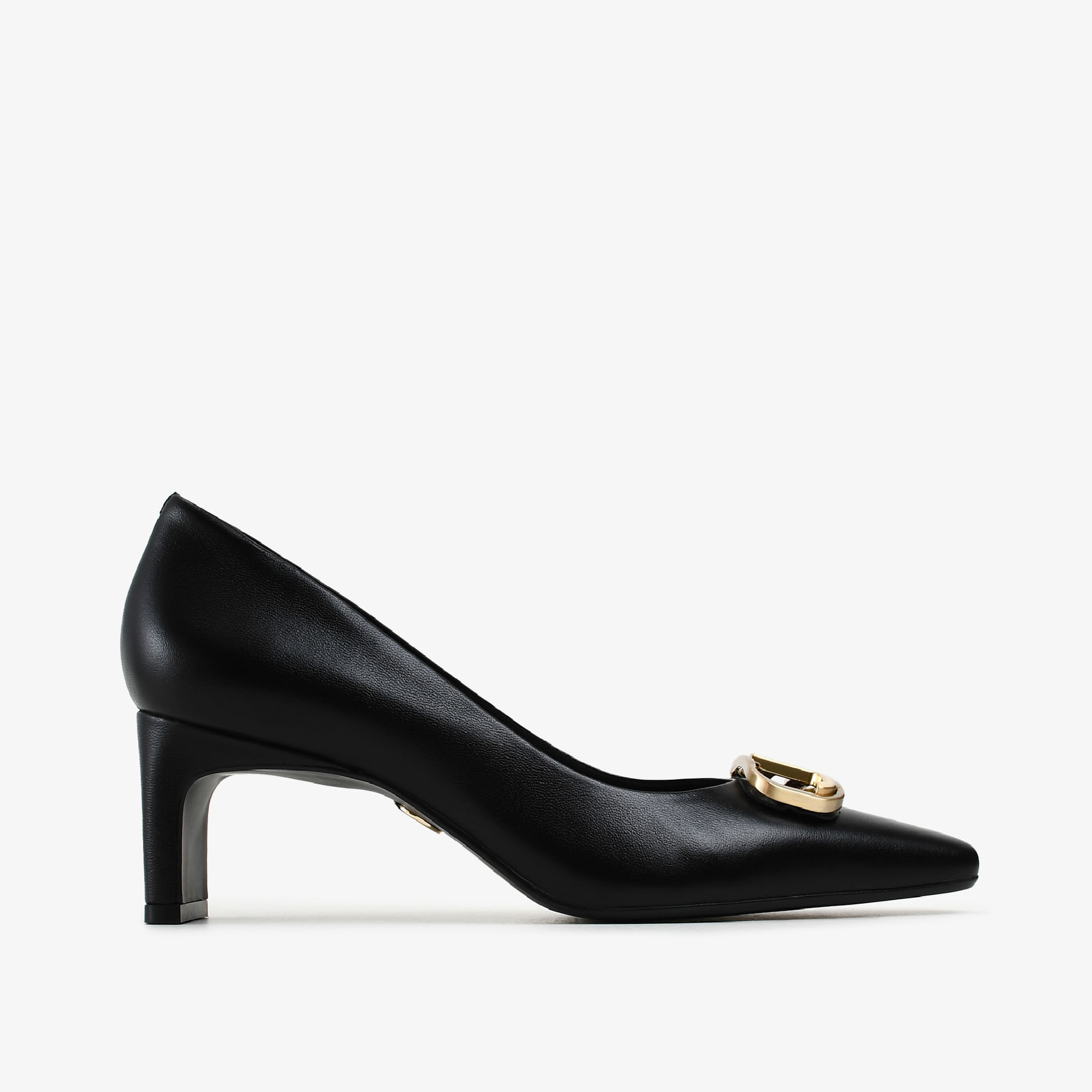 Scarpin Preto Couro