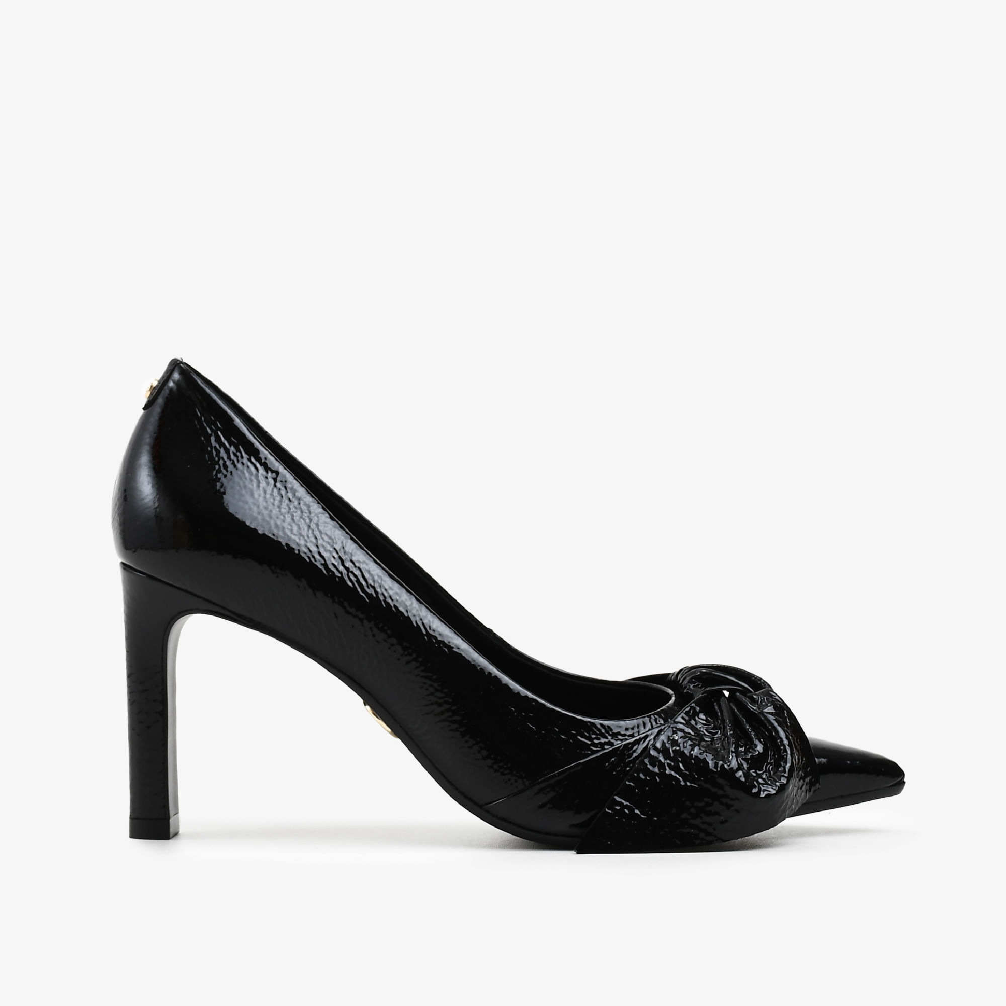 Scarpin Preto Couro Verniz