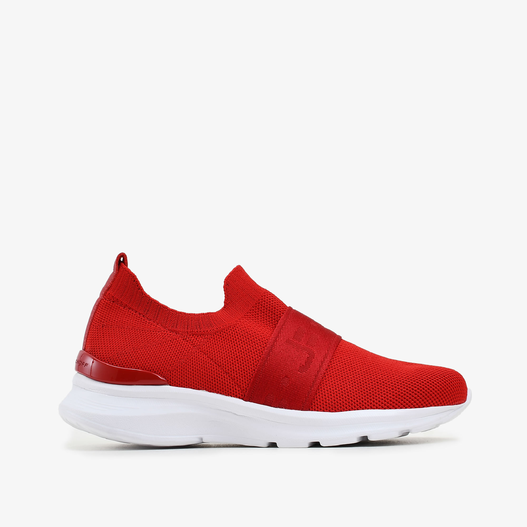 Tênis Vermelho Cereja Tecido