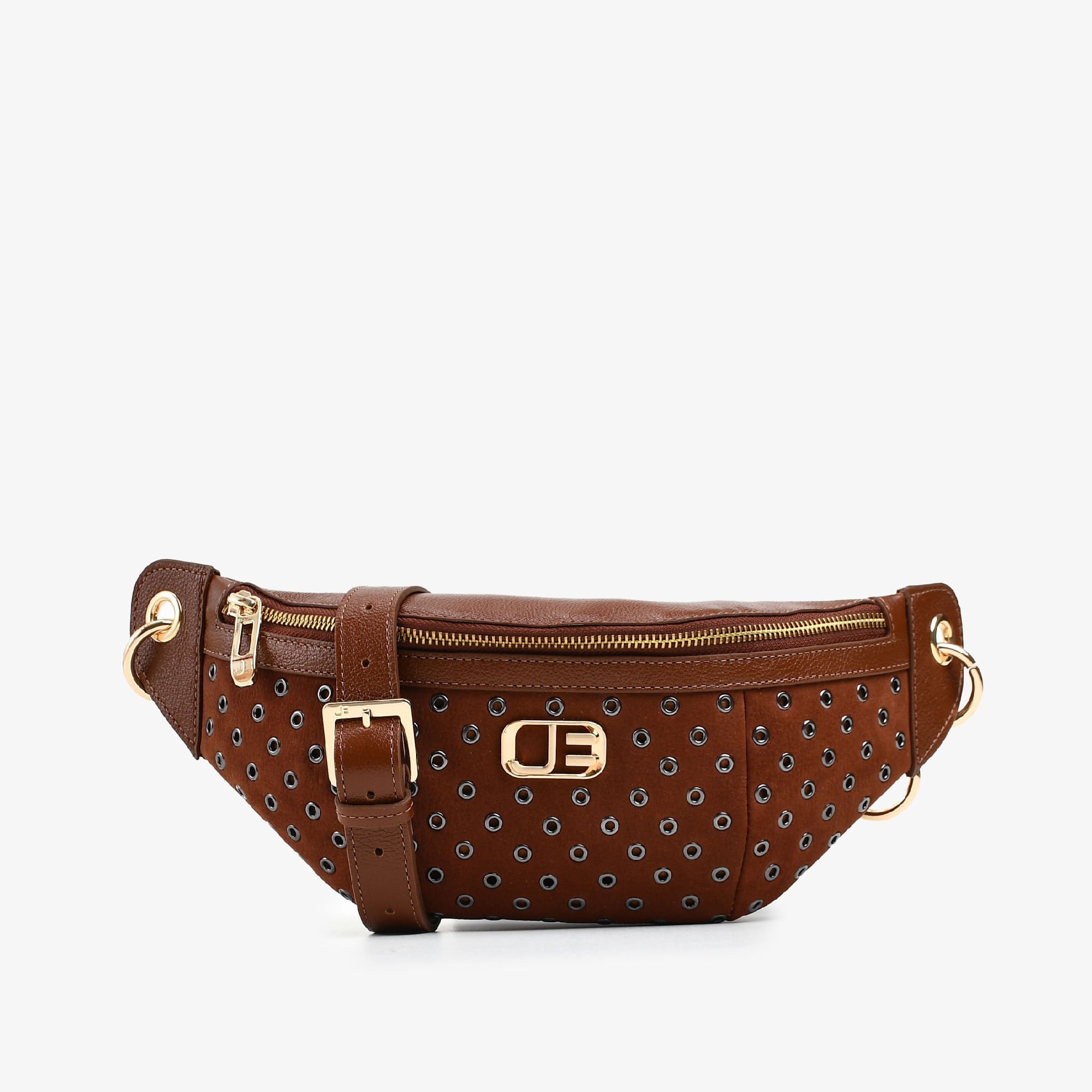 Bolsa Belt Bag Marrom Tabaco Couro
