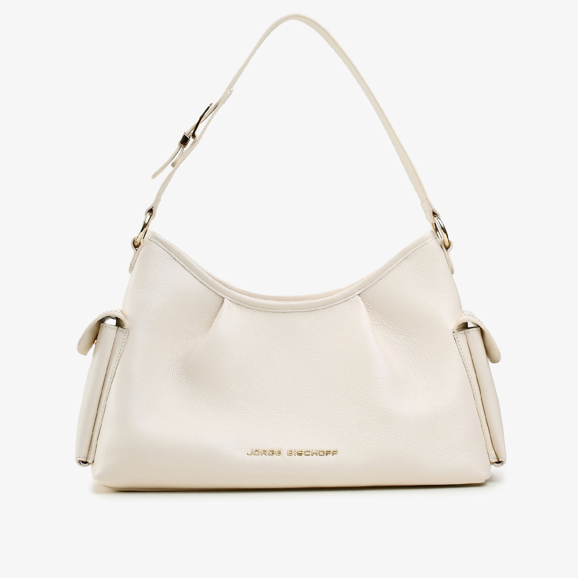 Bolsa De Ombro Off White Cordilheira Couro