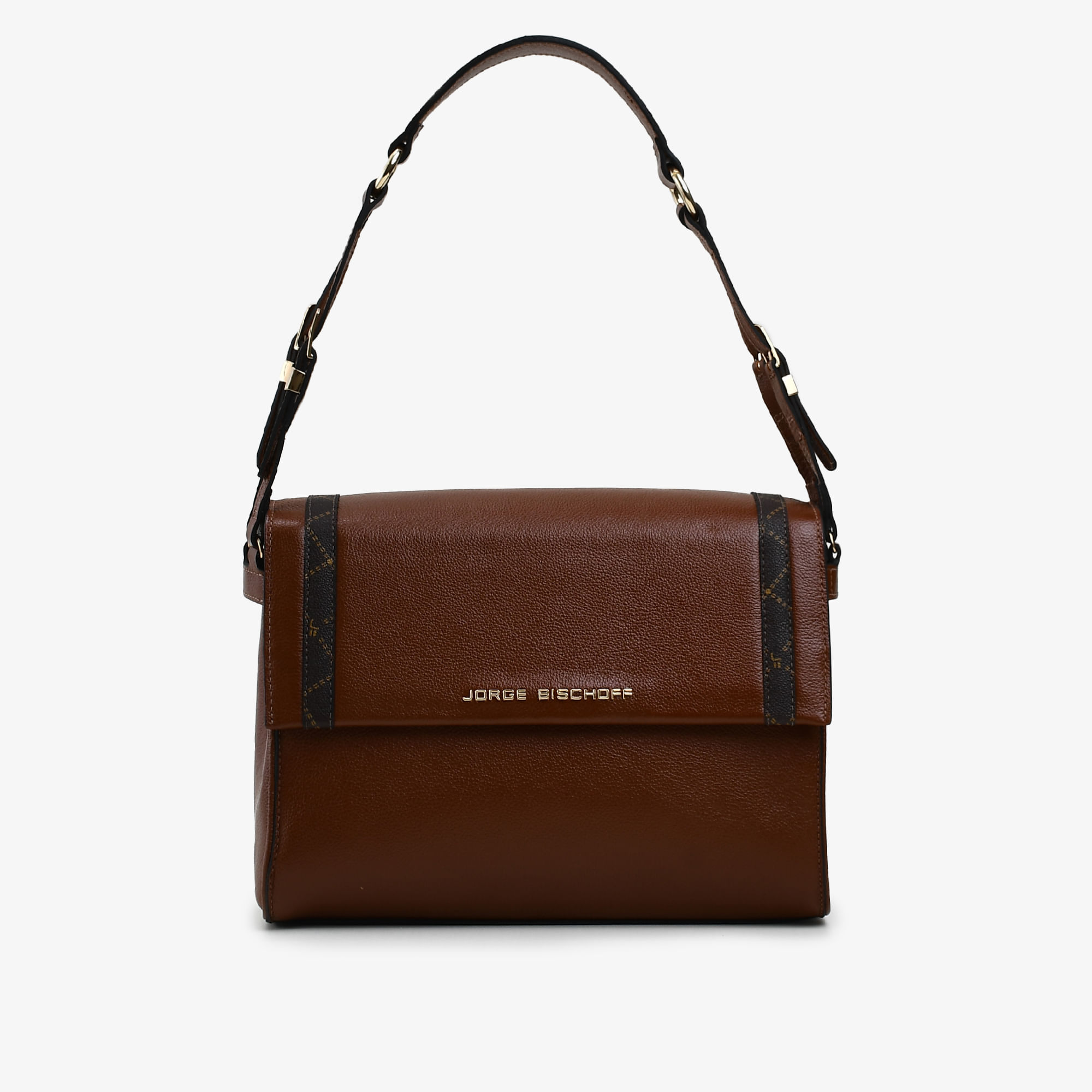Bolsa Satchel Marrom Tabaco Couro