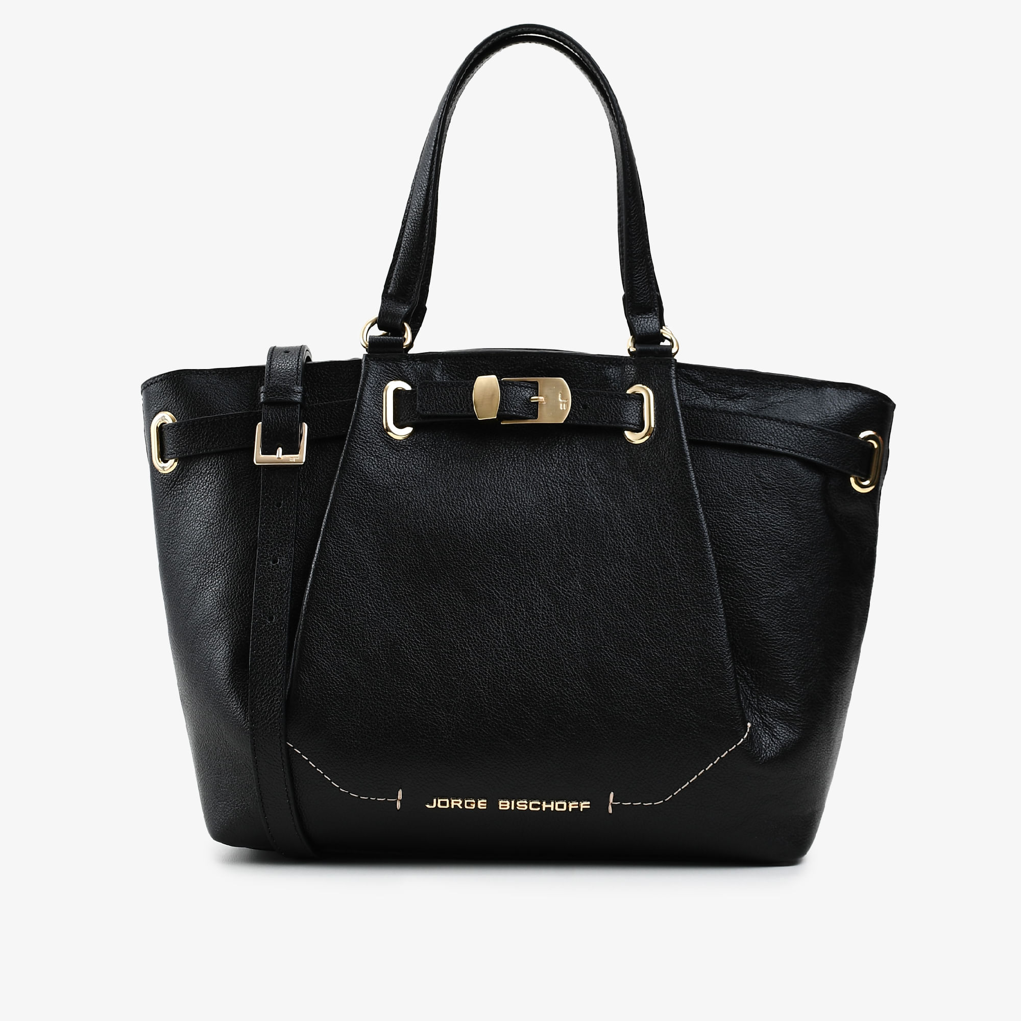 Bolsa Tote Preto Couro
