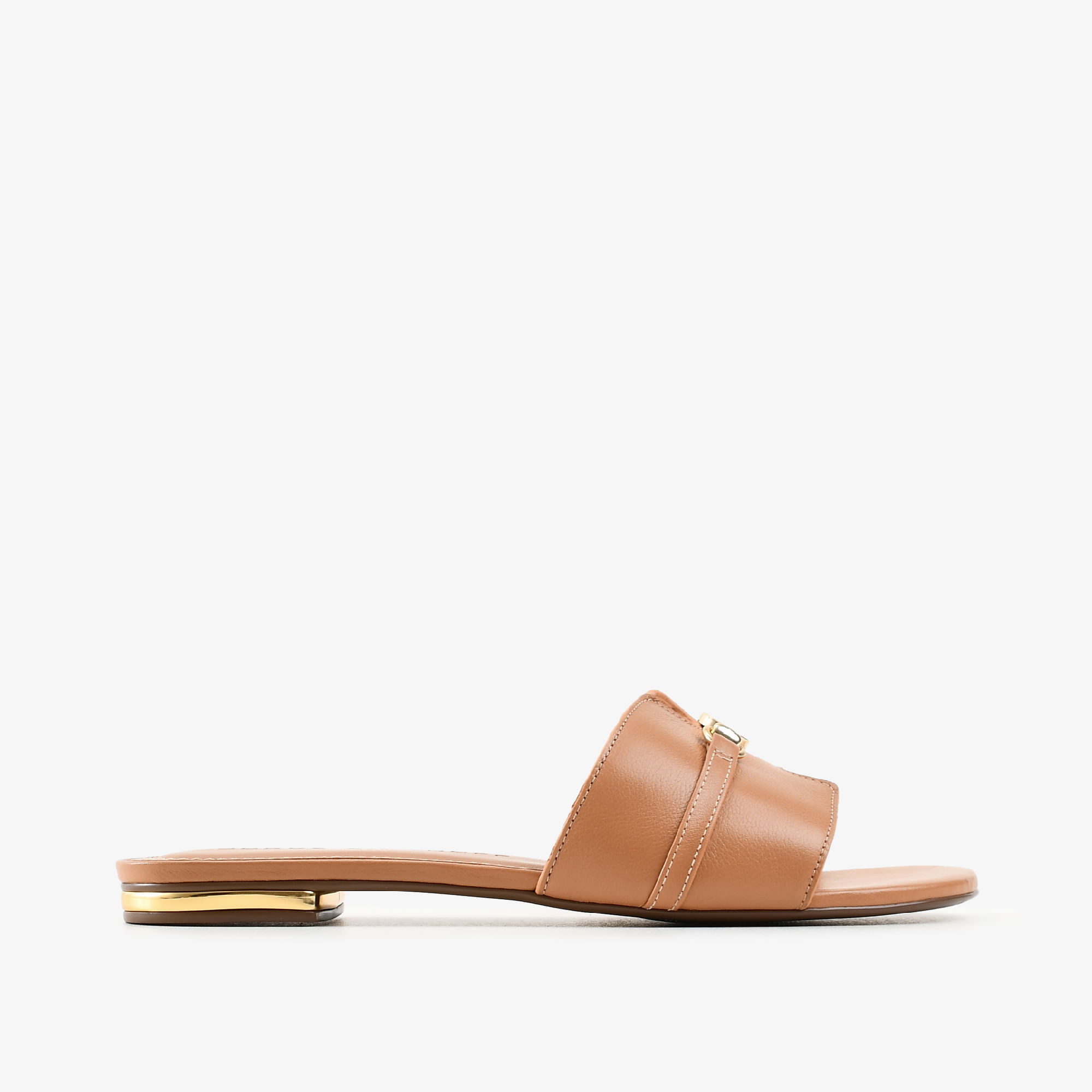 Chinelo Caramelo Álamo Couro