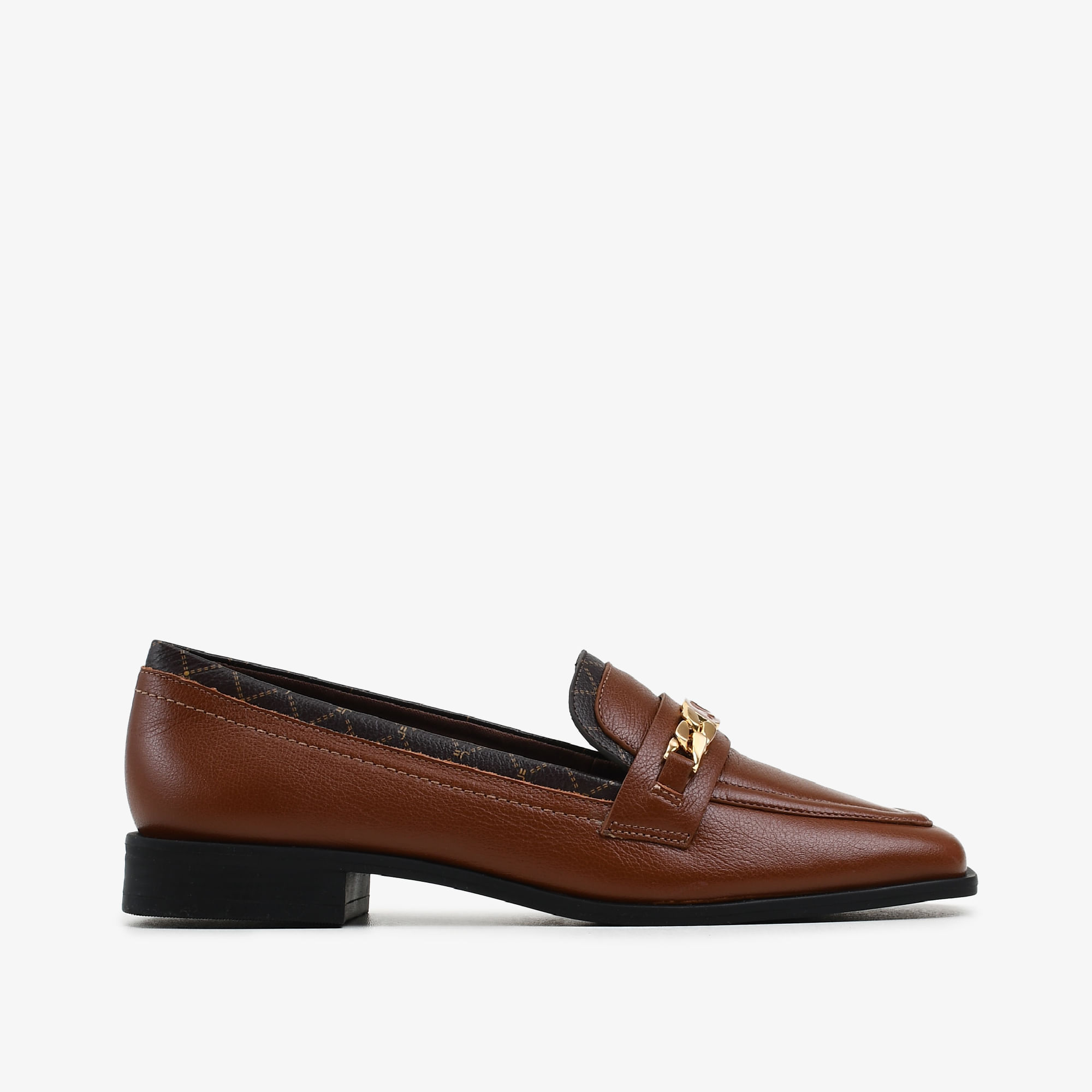 Loafer Marrom Tabaco Couro