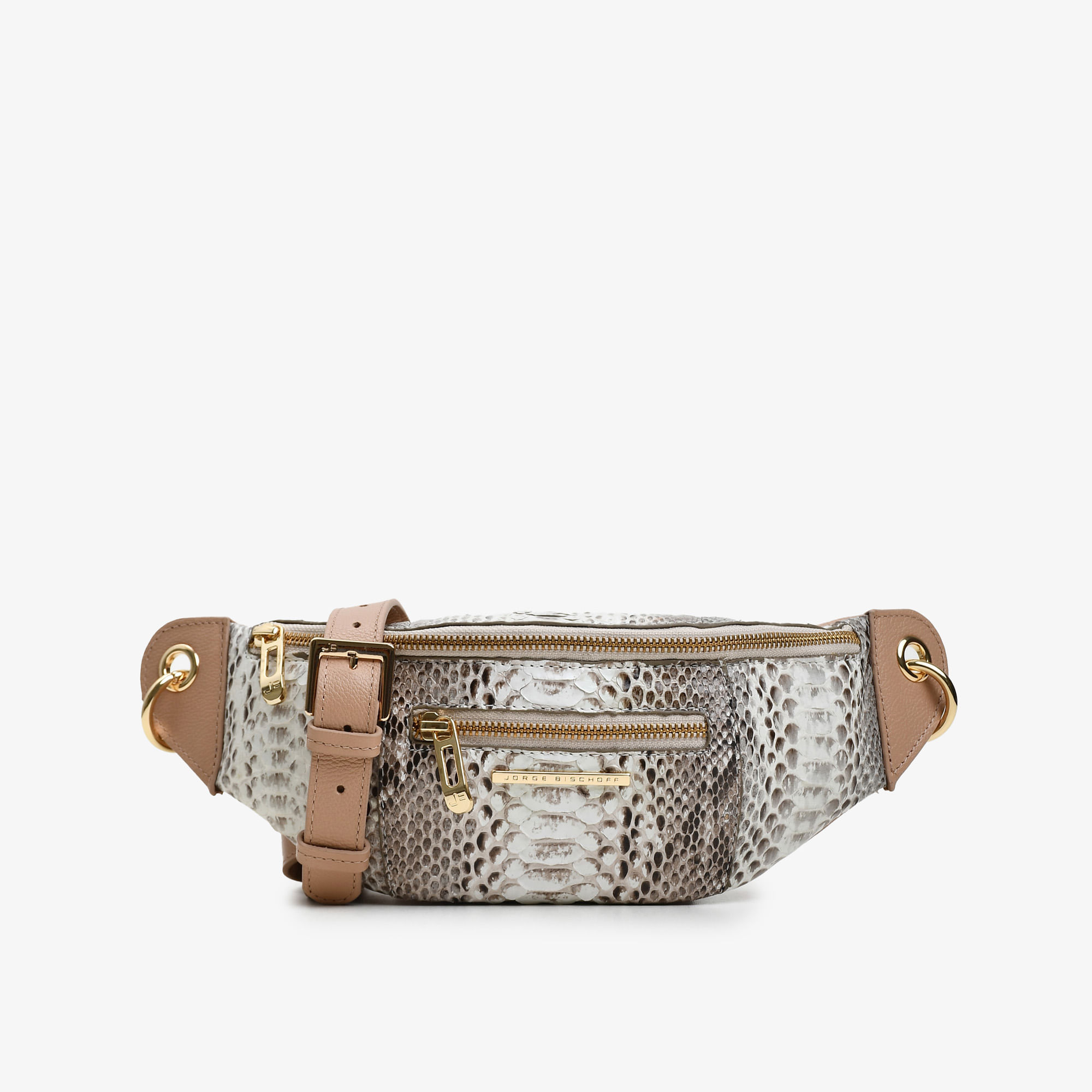 Bolsa Belt Bag Nude Natural Cobra Python