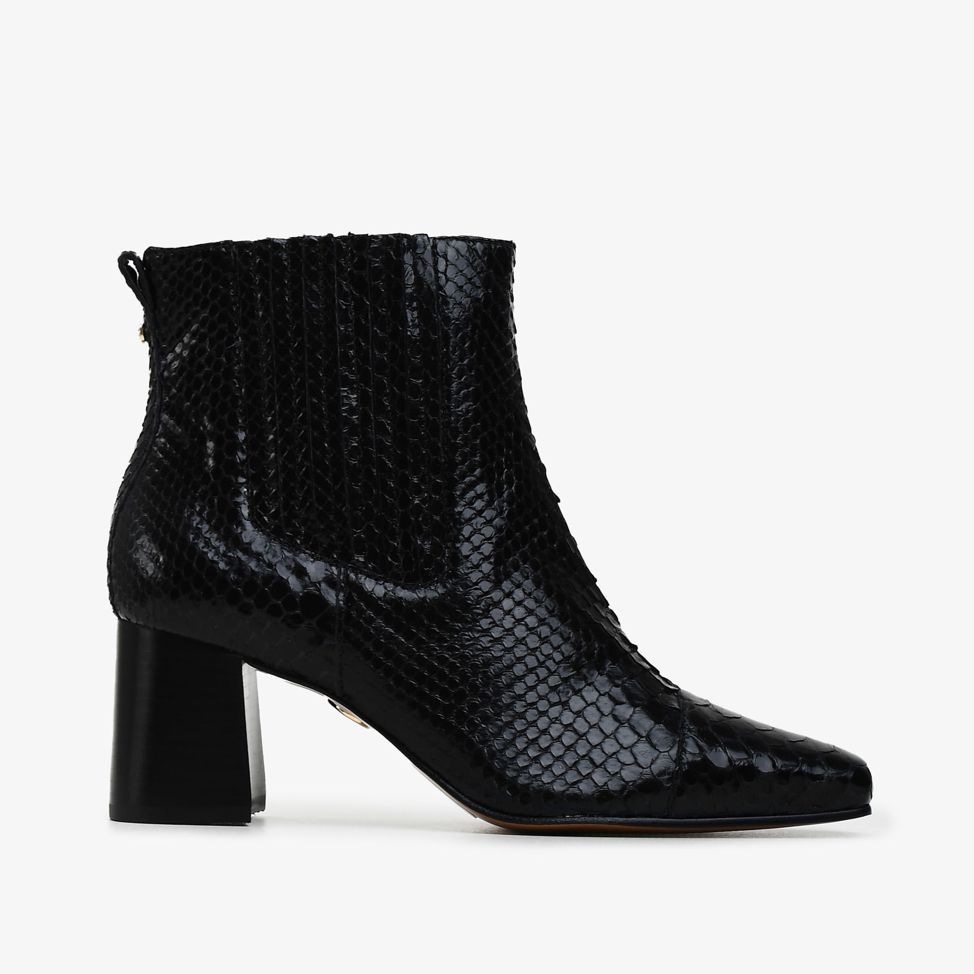 Bota Cano Médio Preto Cobra Python
