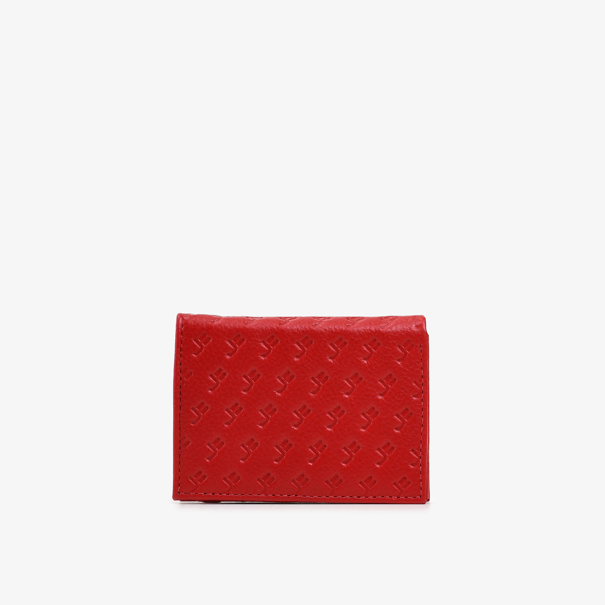 Carteira Envelope Vermelho Cereja Couro